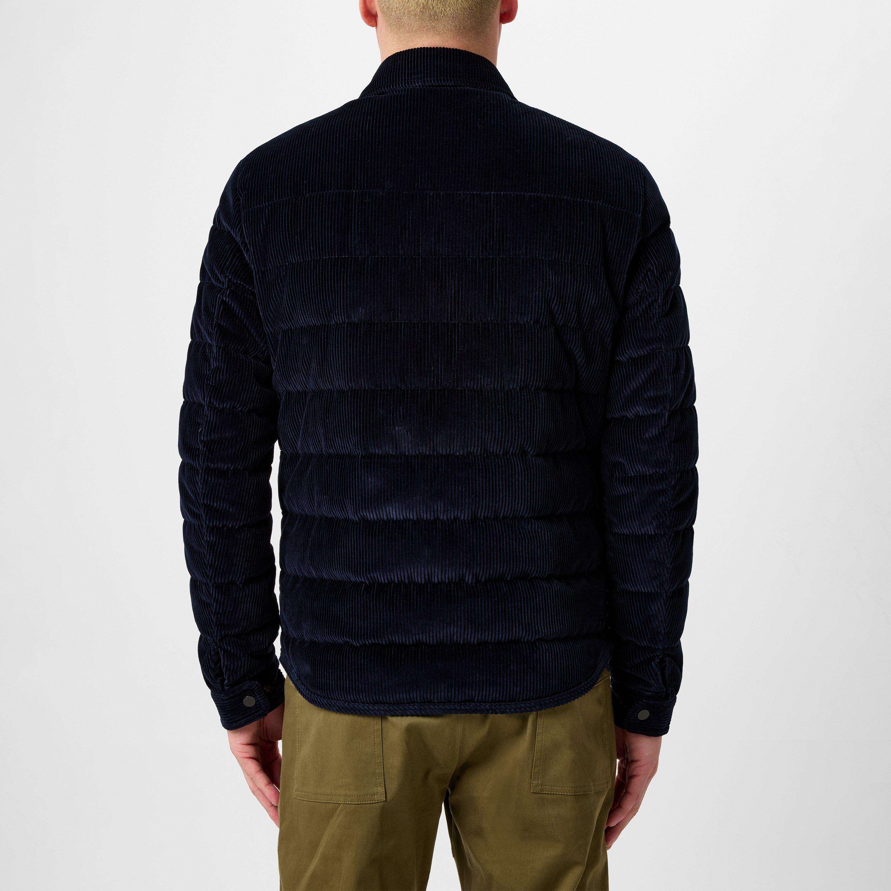 Blue 779 - Moncler - Men's Corduroy Puffer Long Sleeve Cotton Overshirt - 3