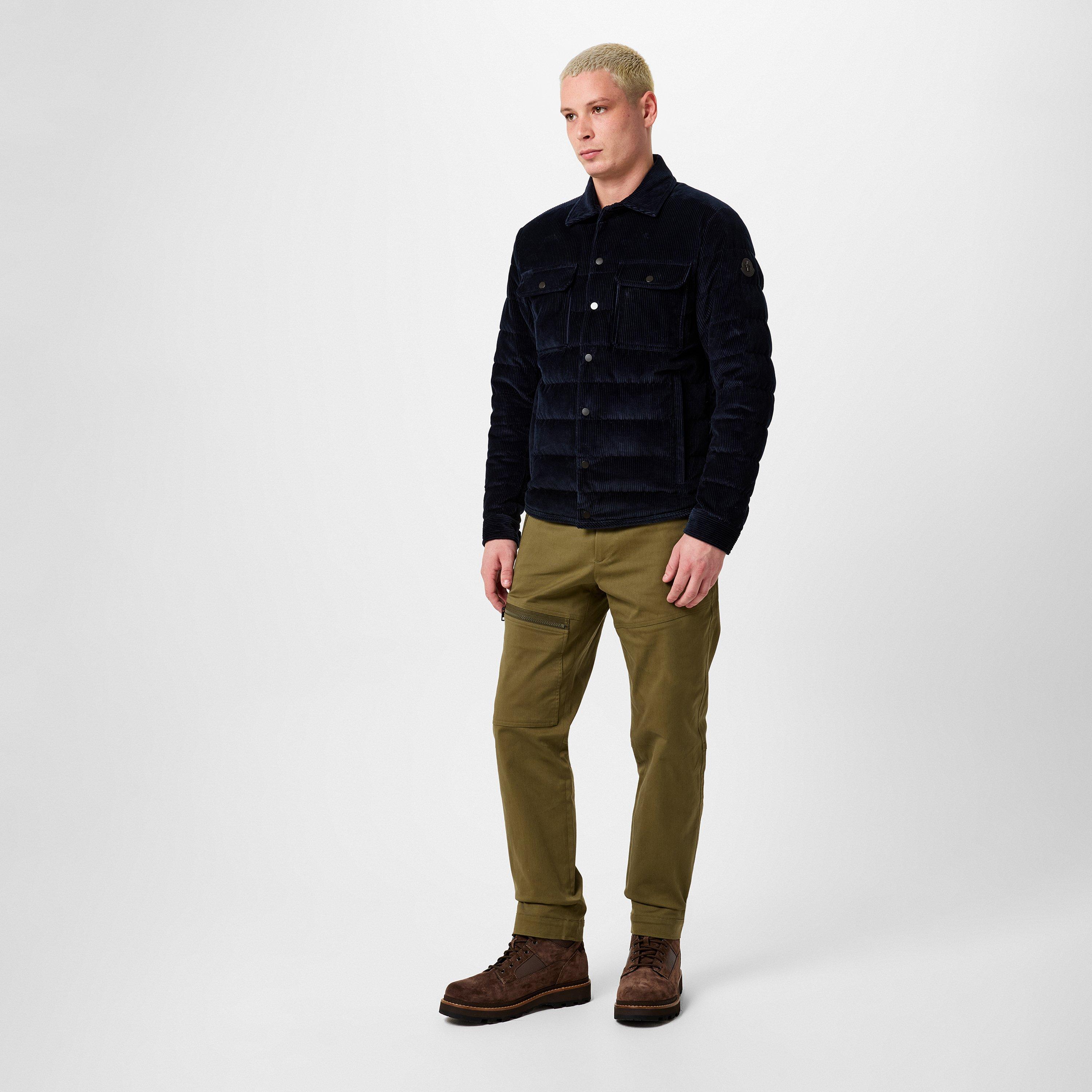 Blue 779 - Moncler - Men's Corduroy Puffer Long Sleeve Cotton Overshirt - 4