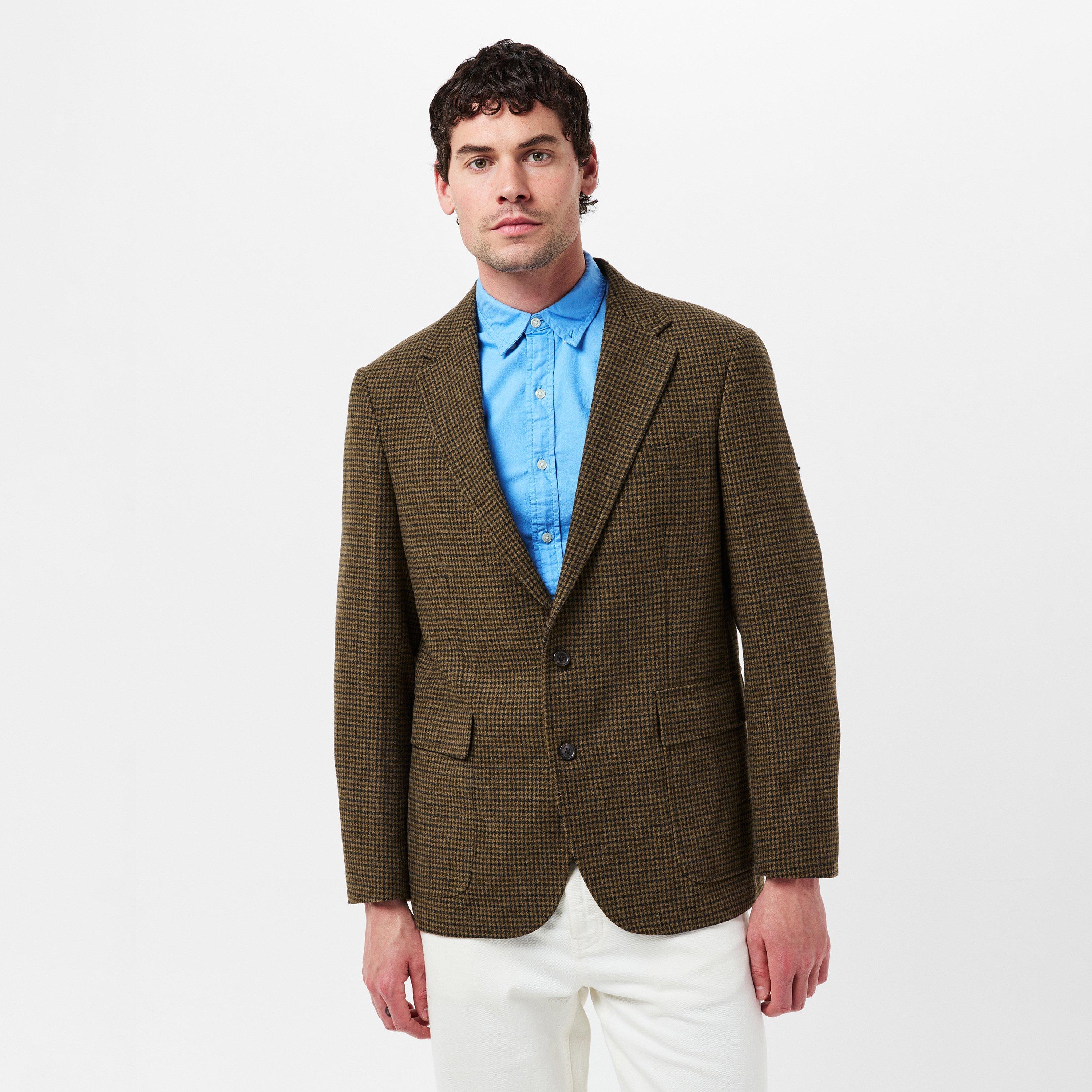 Olive/Loden - Polo Ralph Lauren - Men's  Structured Notched Lapel Blazer - 3