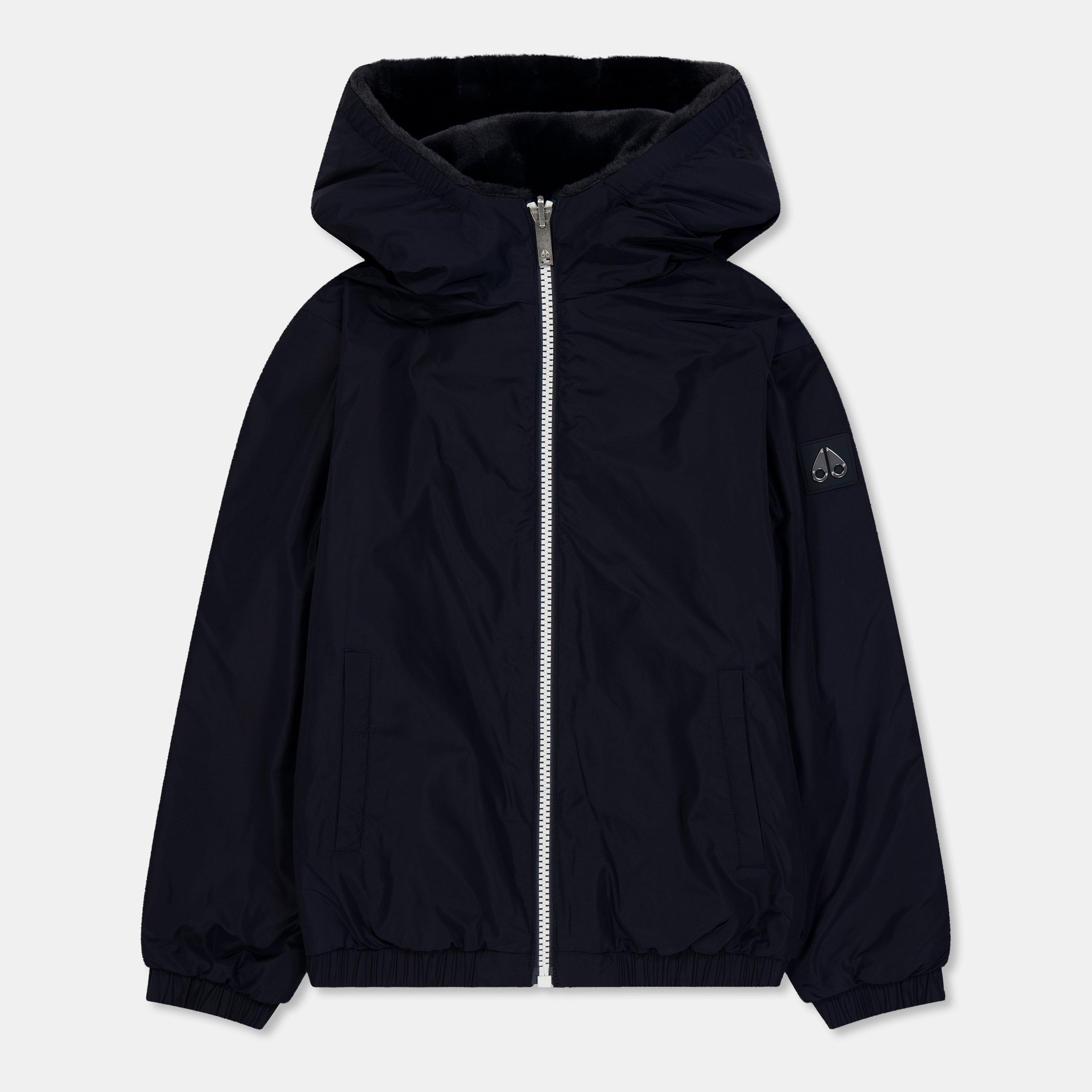 Moose Knuckles Kids' Simcoe Reversible Weather Resistant Softshell Jacket - Navy 833 - Size M(10-12Y)