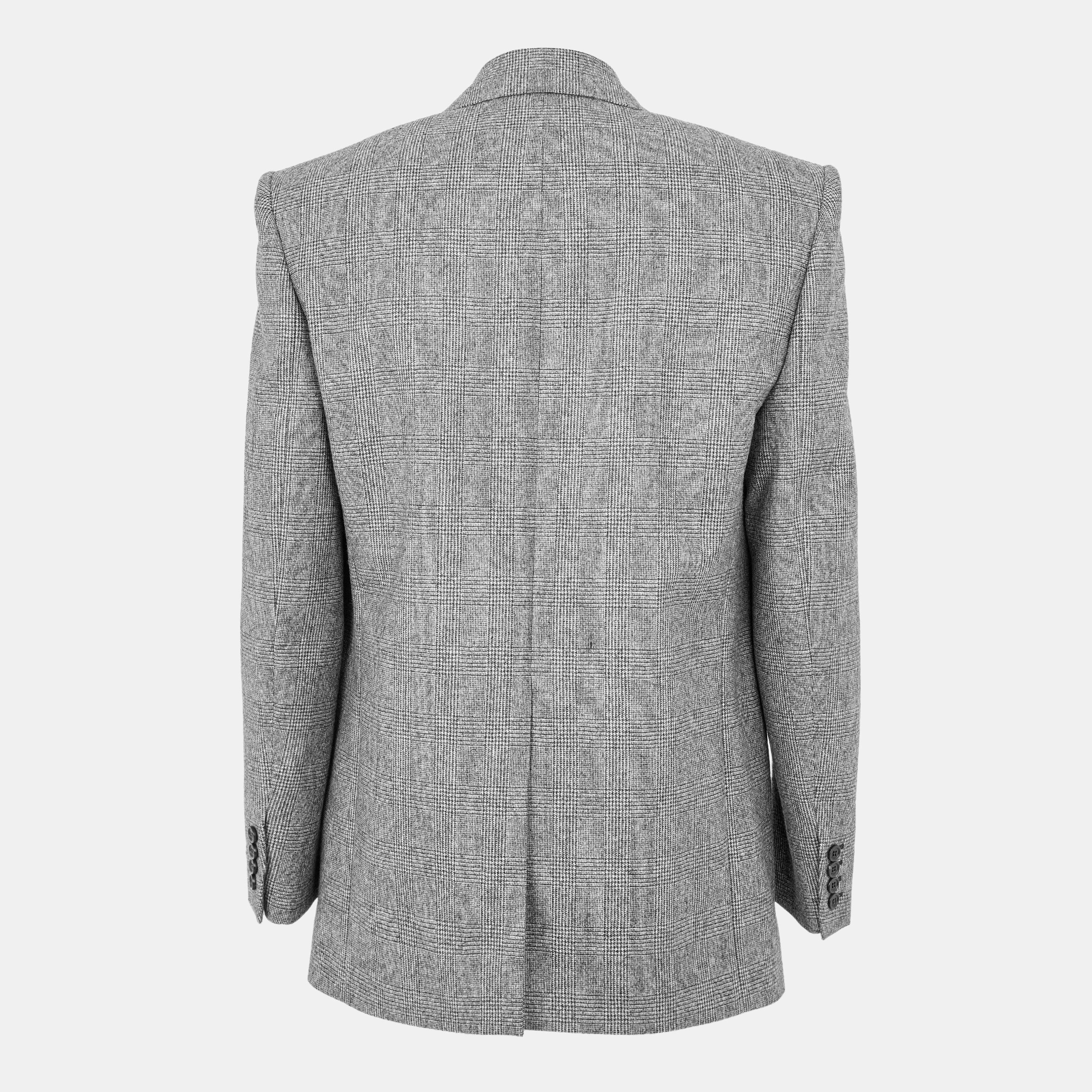 Black/Grey - Saint Laurent - Men's Show Structured Blazer - 2