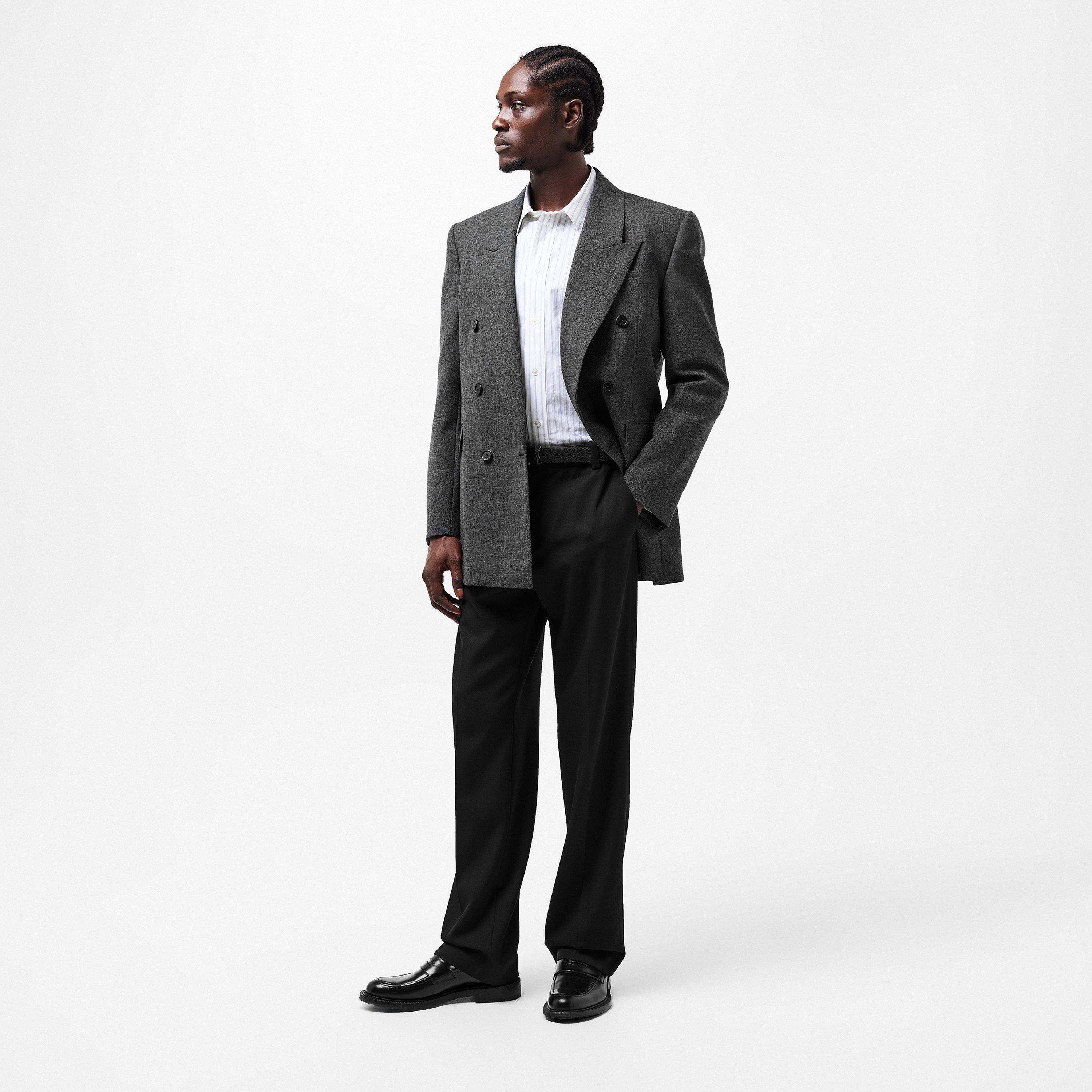 Grey - Saint Laurent - Men's  Structured Shoulder Blazer - 6