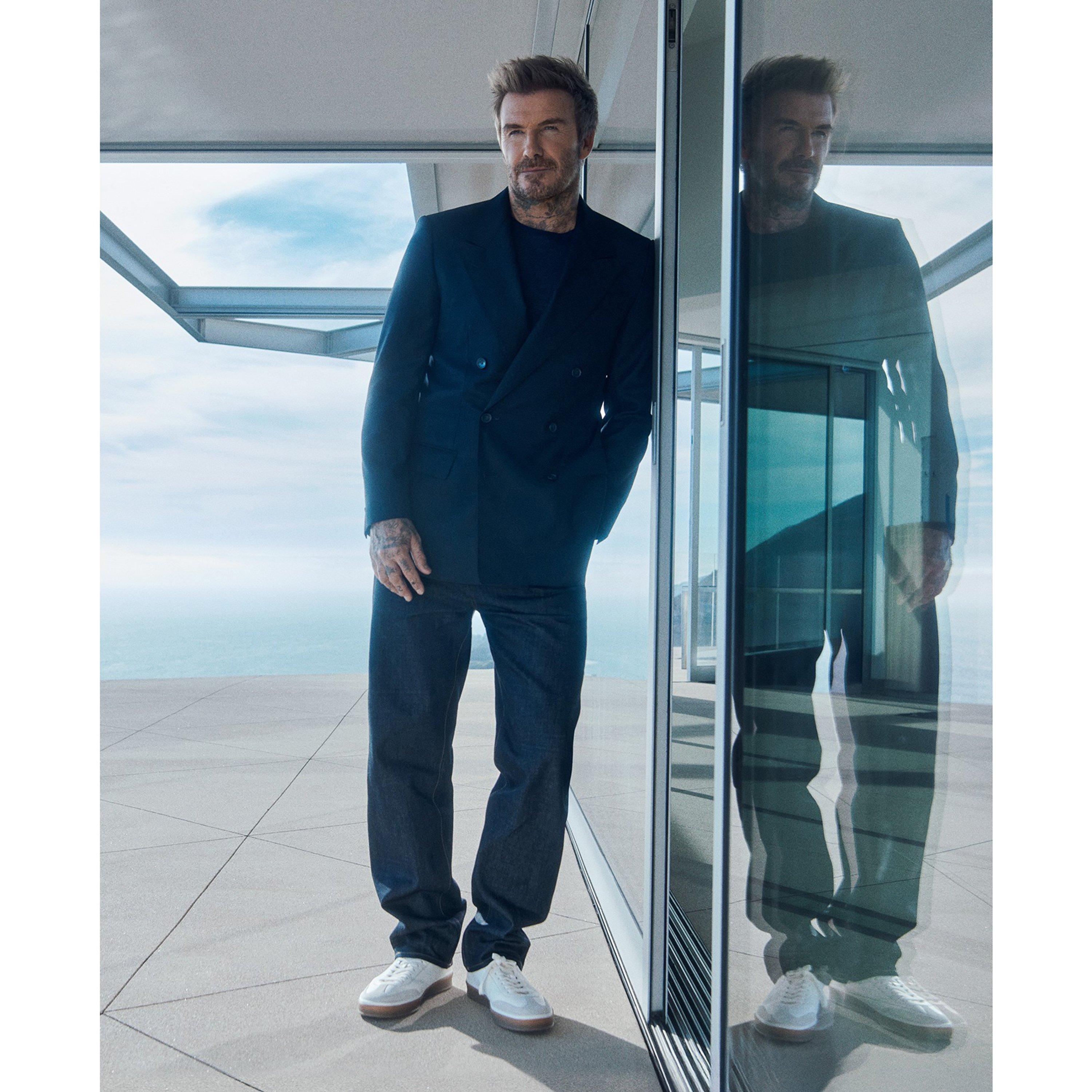 Dark Blue 408 - Boss - Men's BECKHAM x BOSS Double Breasted Long Sleeve Blazer - 5