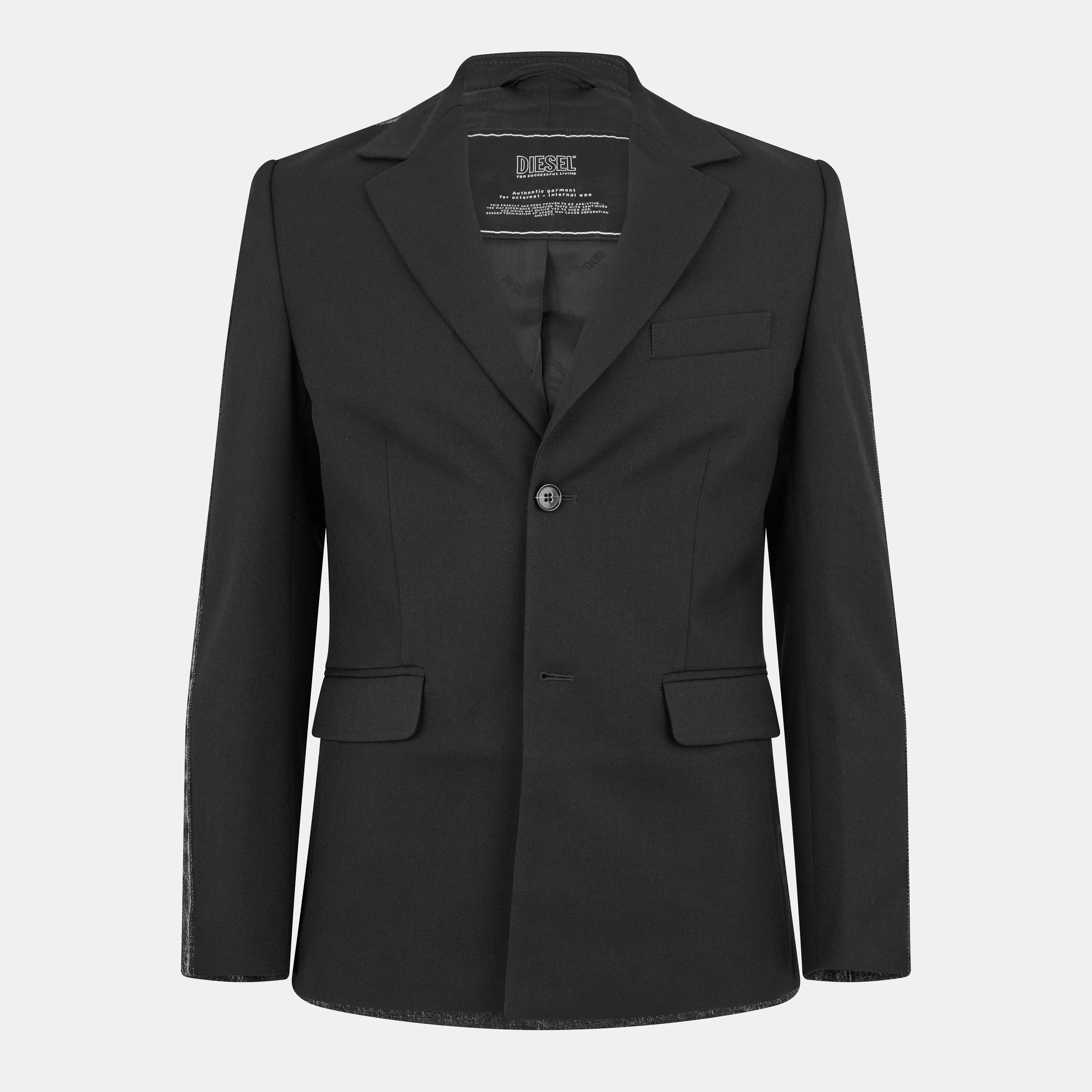 Black Black - Diesel - Men's Wire A Textured Stretch Blazer - 1