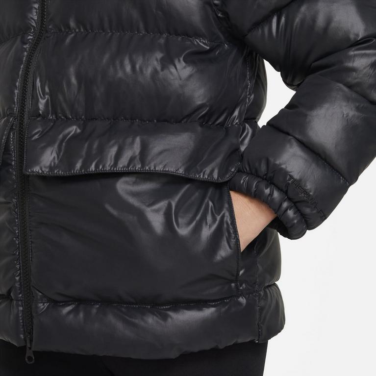 Noir/Blanc - Nike - Sportswear Therma-Fit Big Kids' Insulated Jacket Anorak Unisex Kids - 4