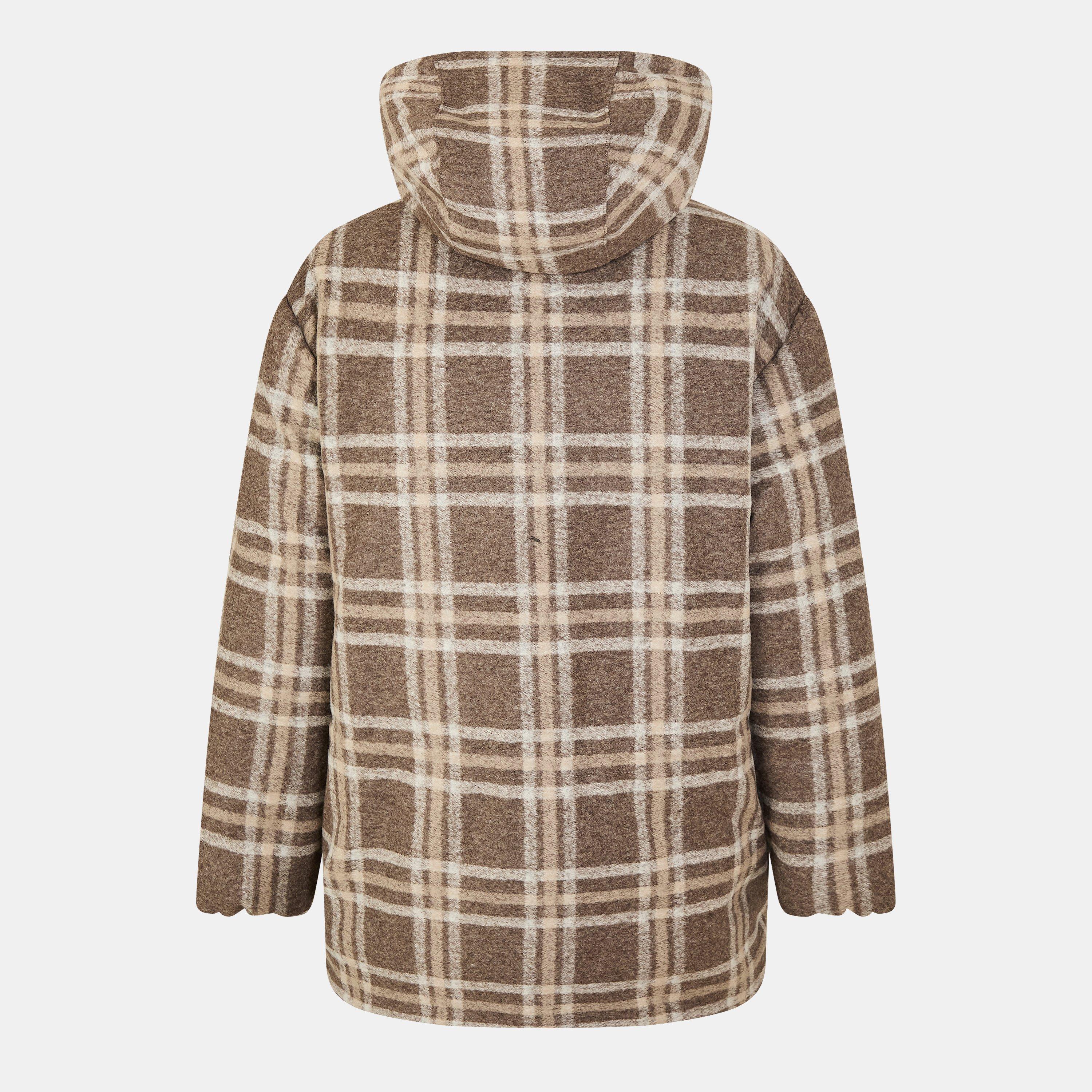 Dark Beige - Boss - Durrien Structured Shoulders Formal Coat - 2