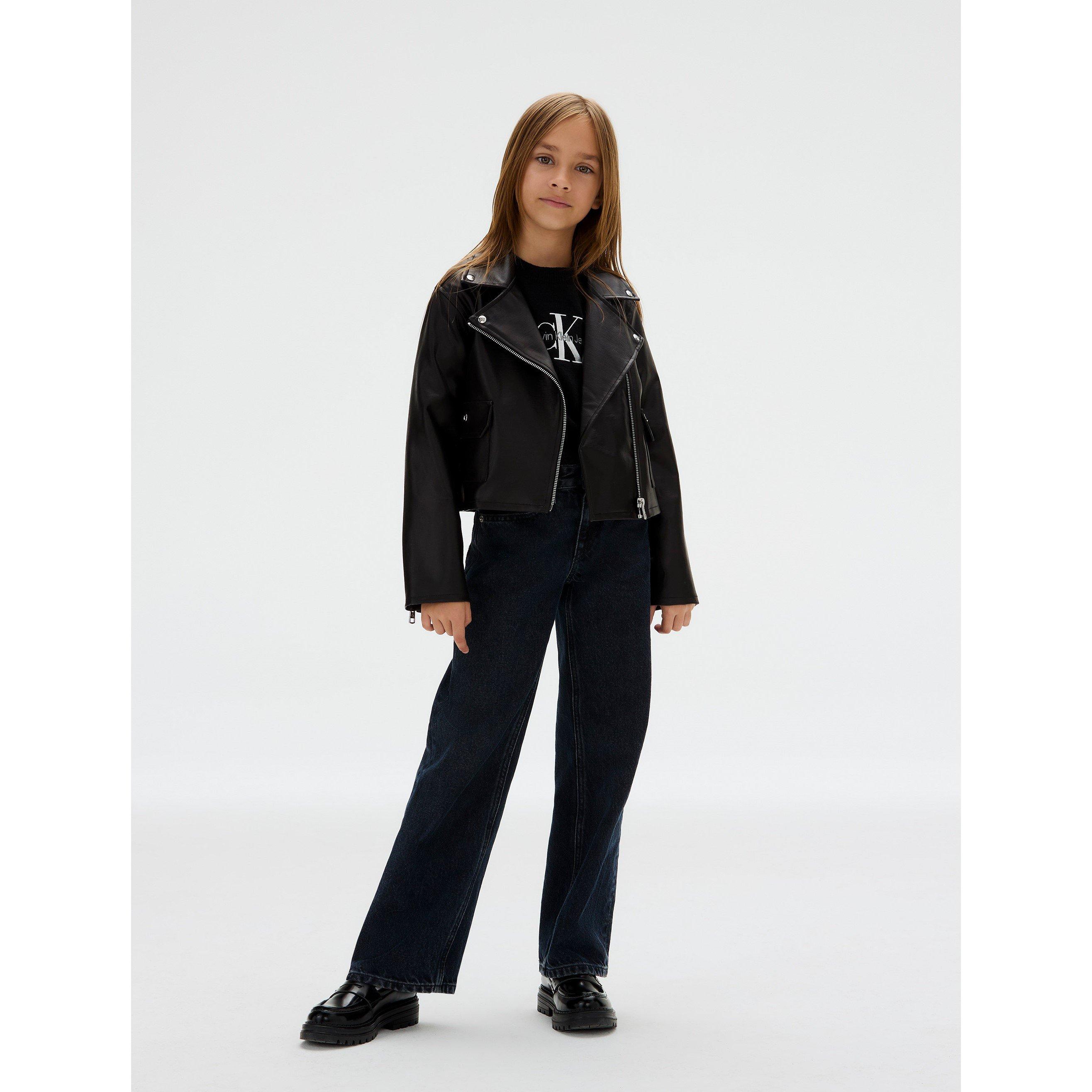 CK Black BEH - Calvin Klein Jeans - Kids' Faux Leather Jacket - 3