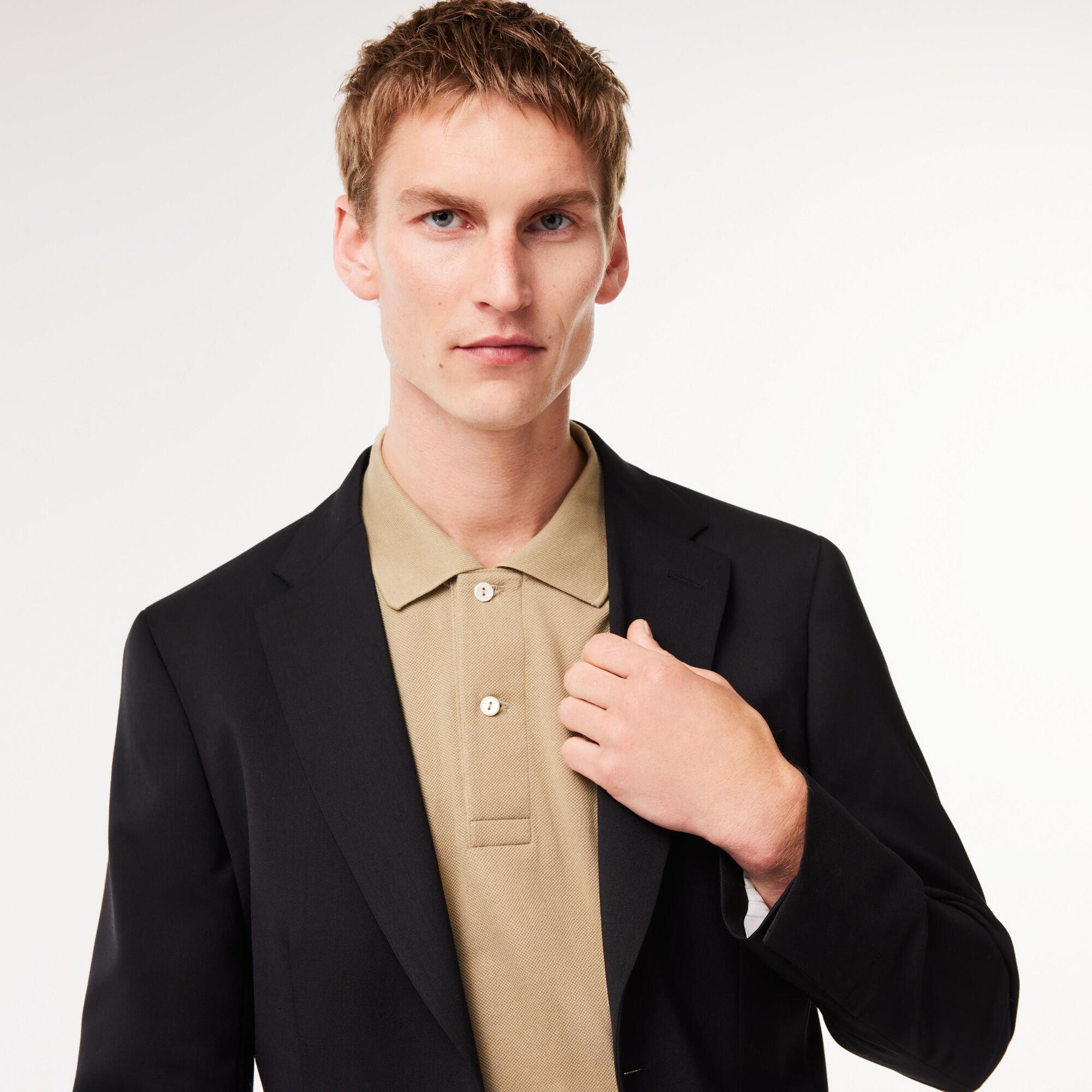 Sort - Lacoste - Men's Woolen Blazer - 2