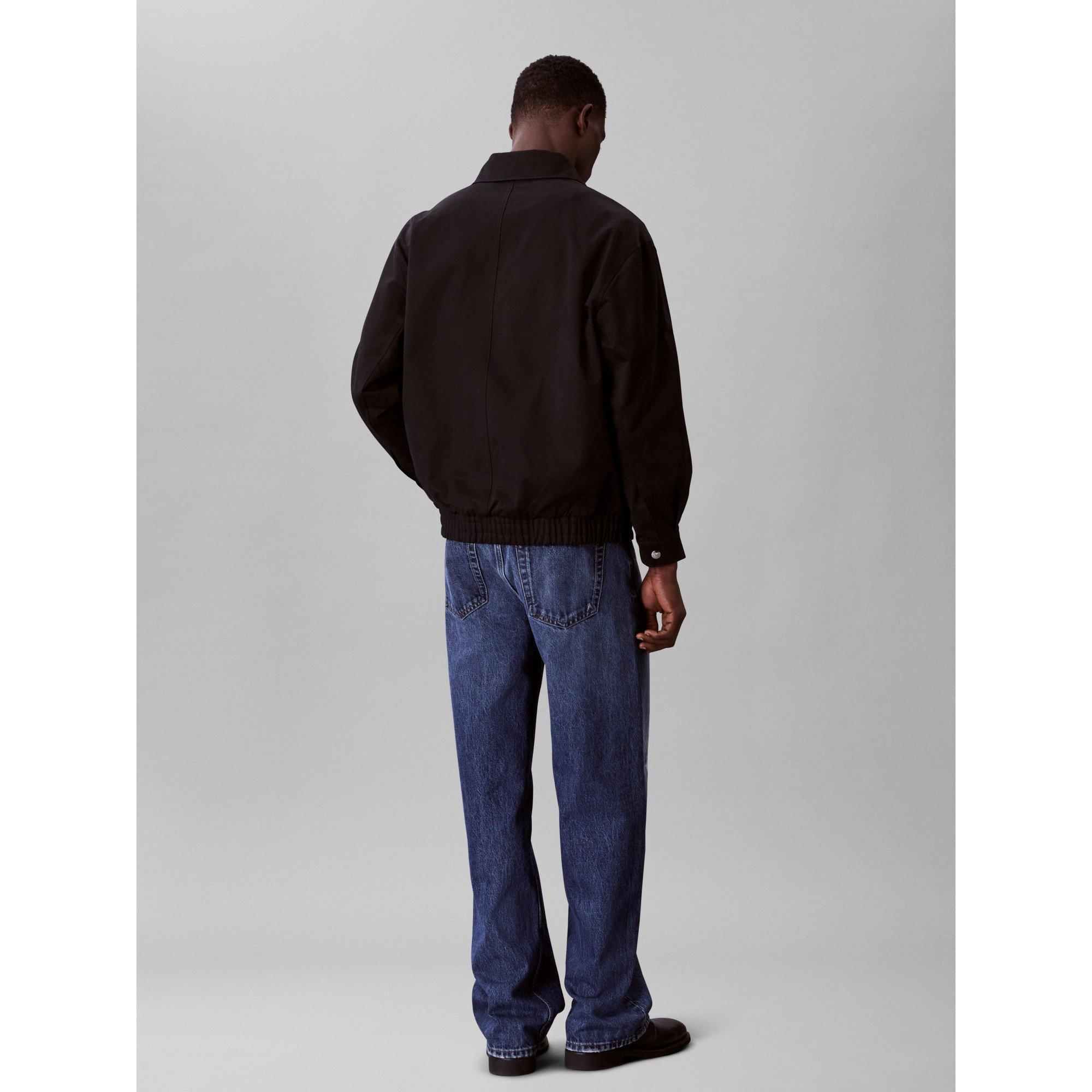 Nero - Calvin Klein Jeans - Men's Logo Shirt Jacket Long Sleeve Zip Parka - 4