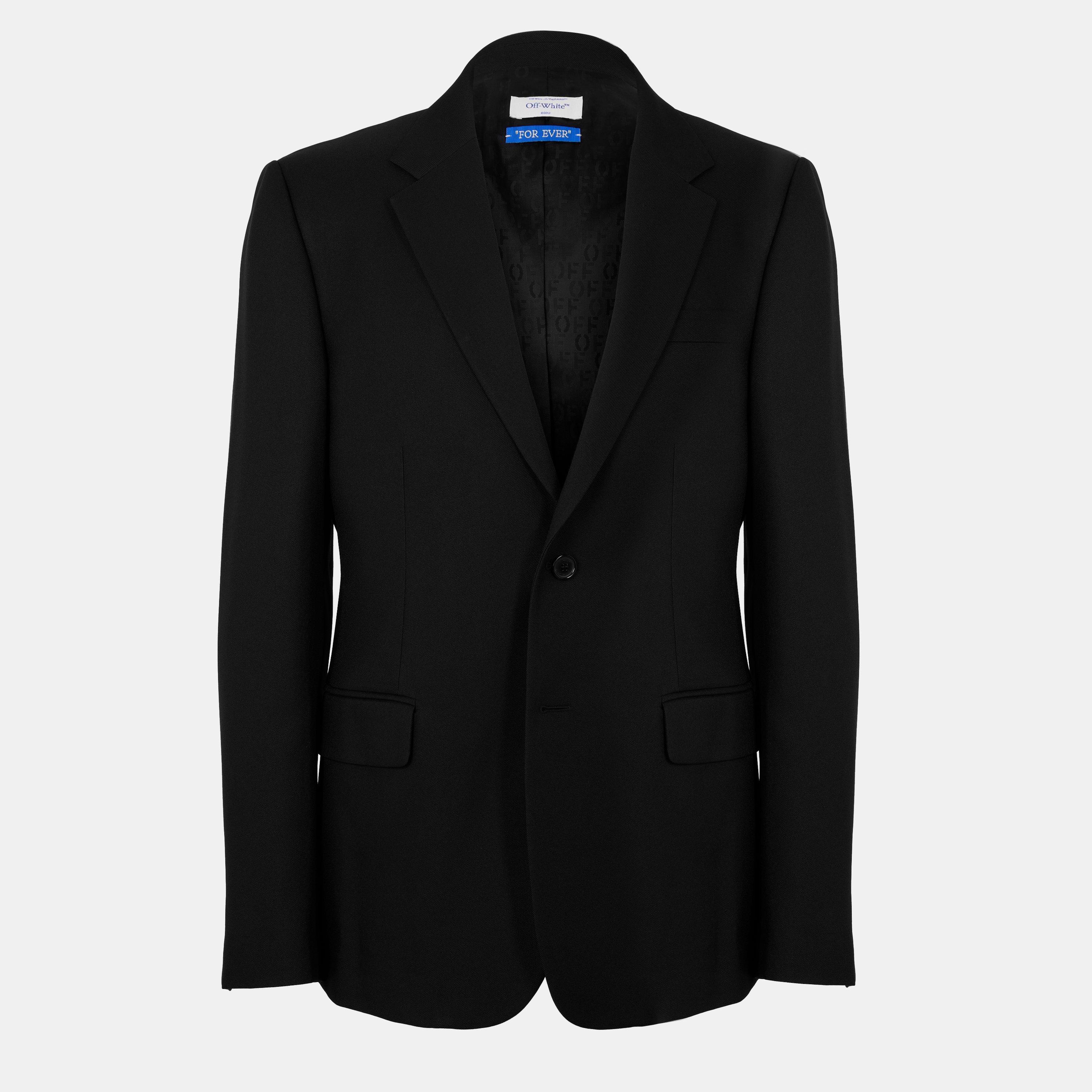 Nero/Bianco - Off White - Men's Modern Cut Blazer - 1