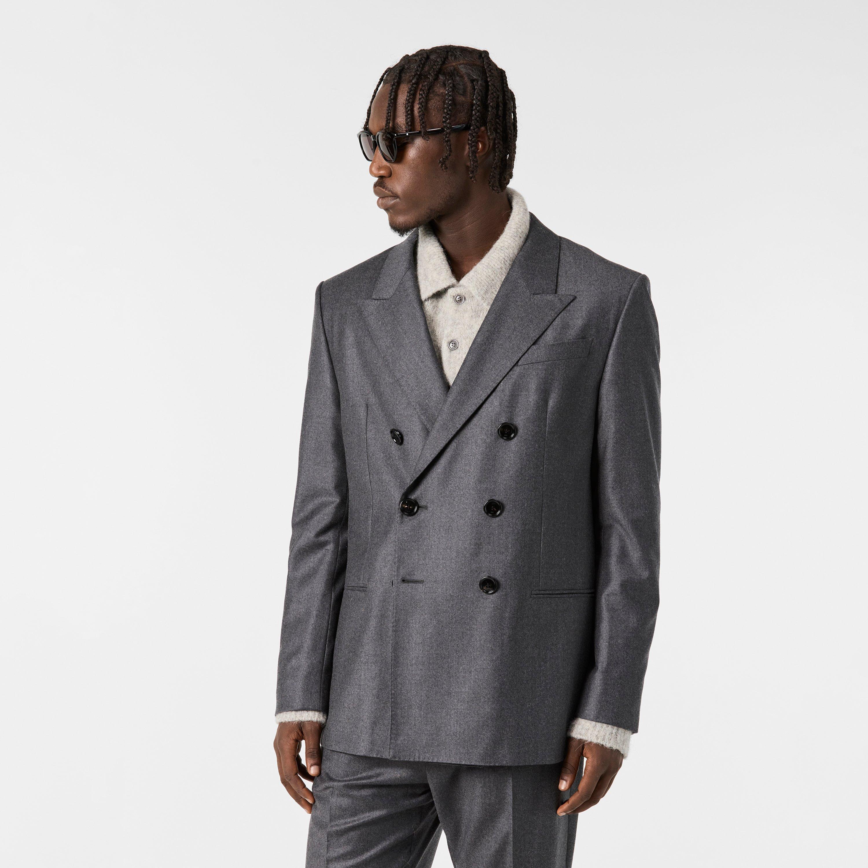 Anthracite 020 - Ami Paris - Men's Button Blazer - 3