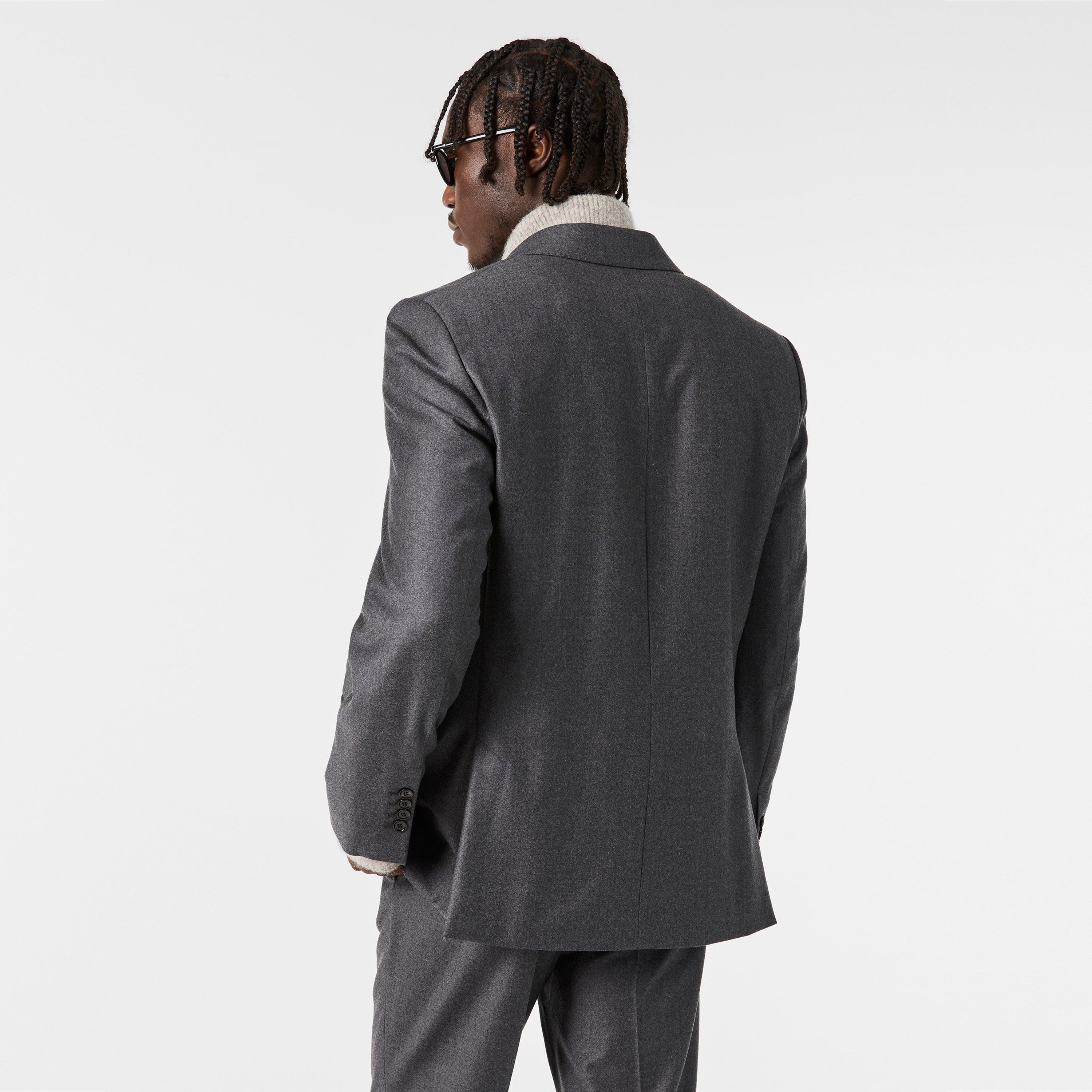 Anthracite 020 - Ami Paris - Men's Button Blazer - 4