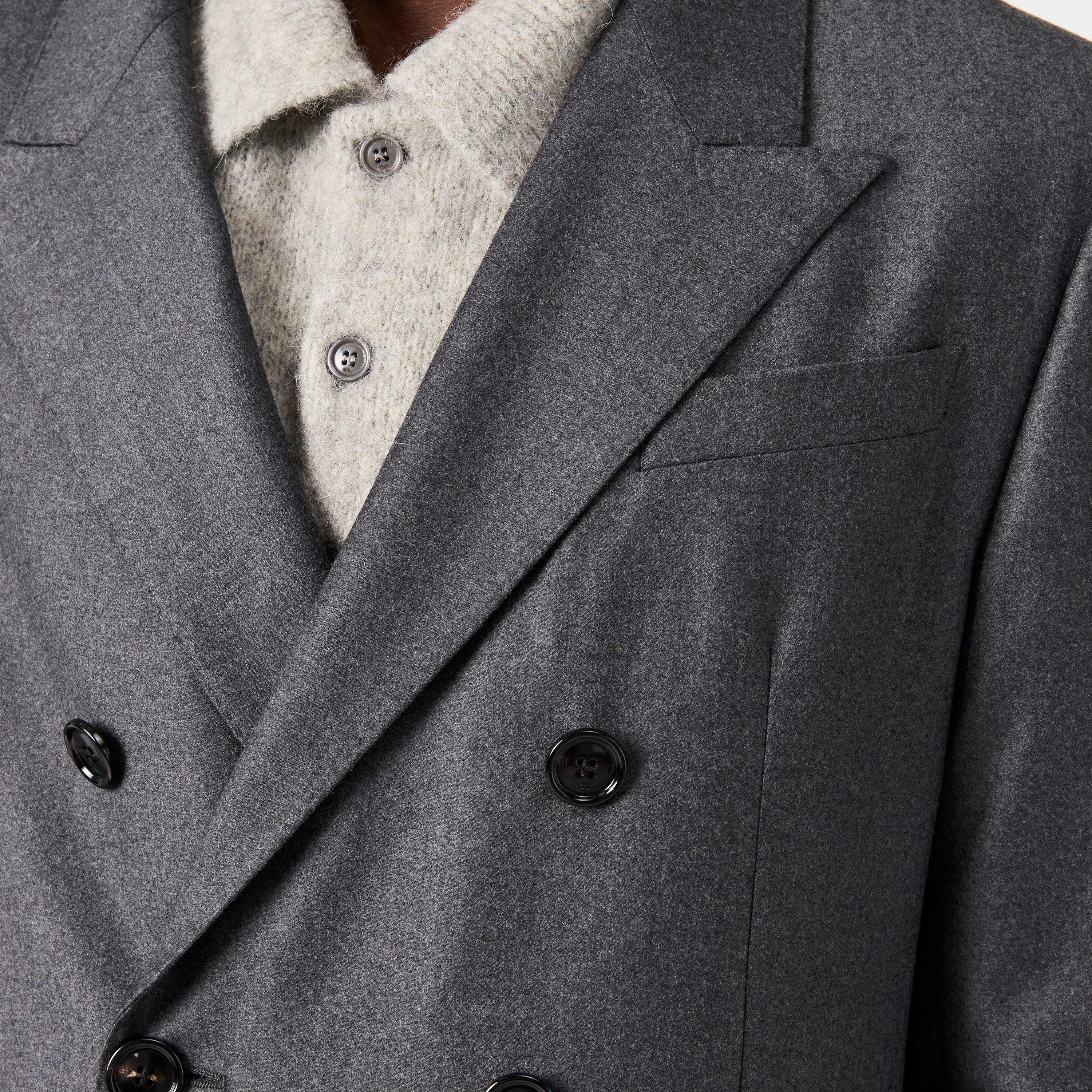 Anthracite 020 - Ami Paris - Men's Button Blazer - 5