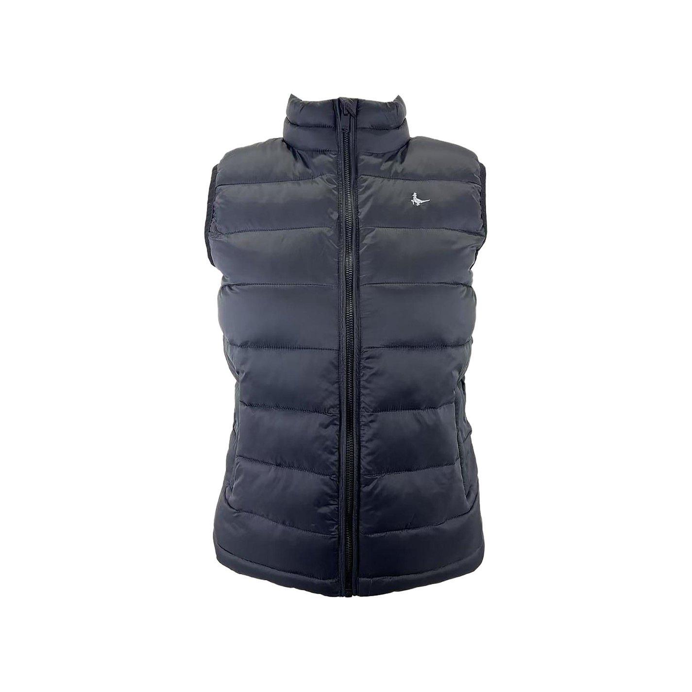 Jack Wills Men's Kershaw Lightweight Water Resistant Puffer Gilet - Black - S