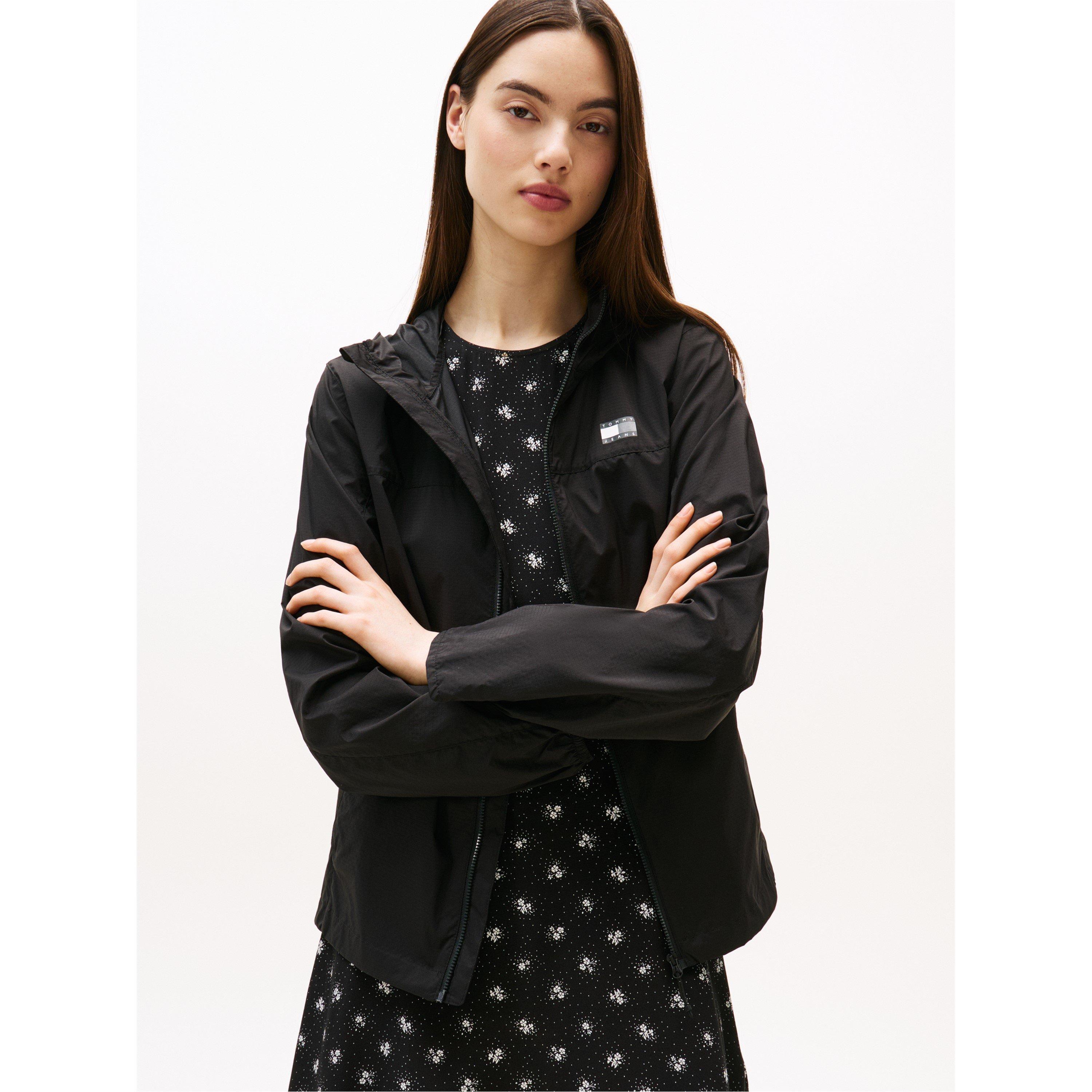 Black - Tommy Jeans - Women's Lightweight Wind-Resistant Windbreaker - 2