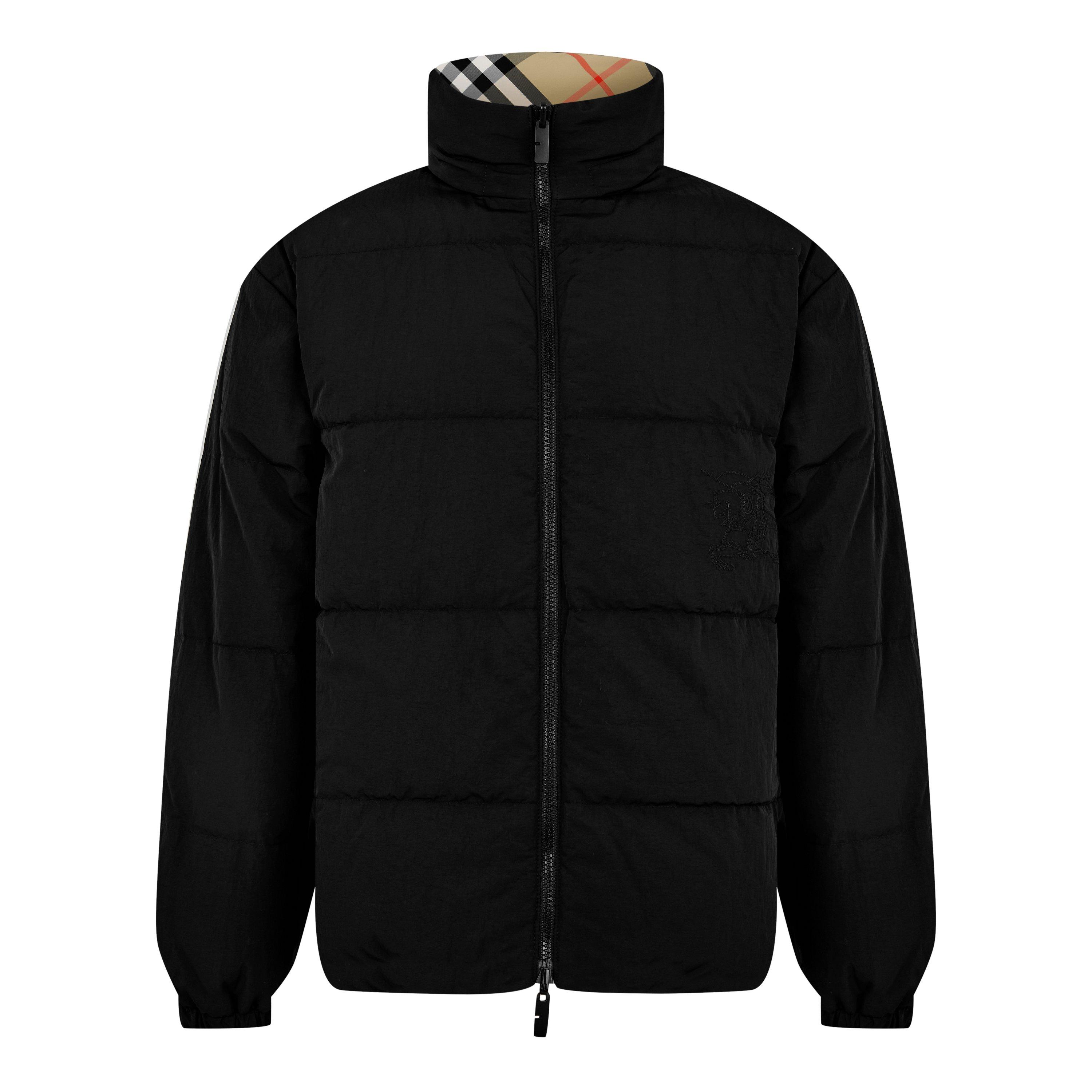 Beige - Burberry - Men's Vintage Check Quilted Short Puffer Jacket - 4