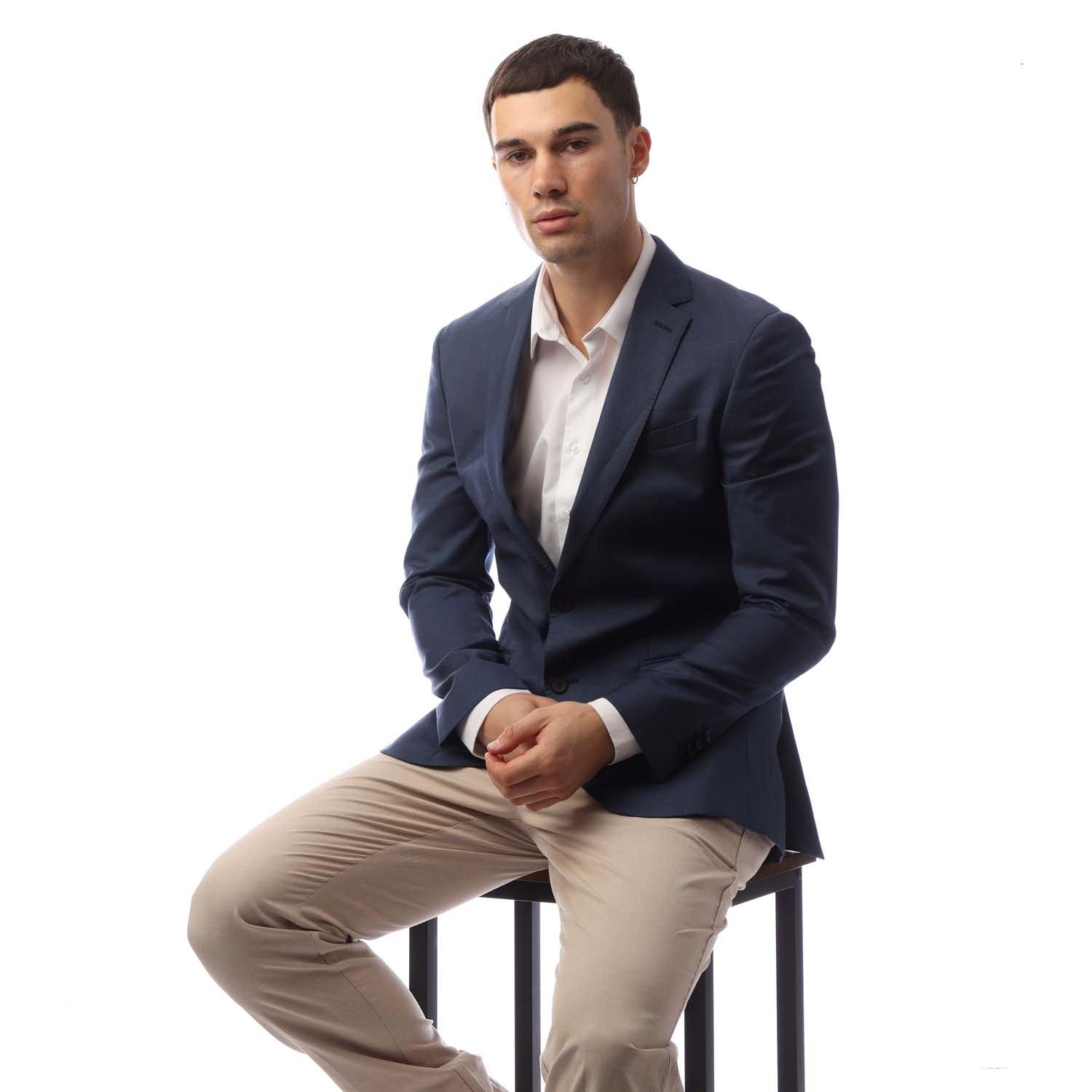Navy - Boss - Men's Novan6 Blazer - 4