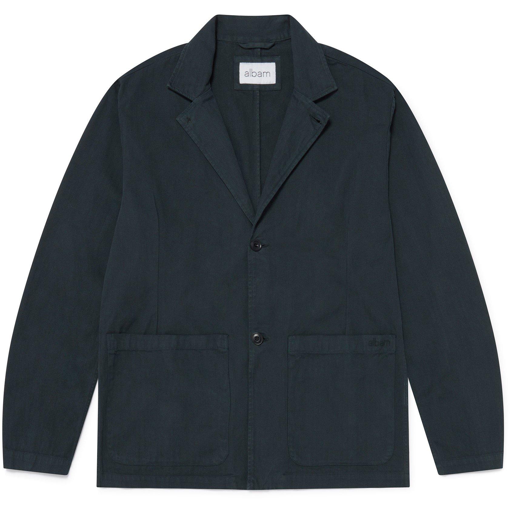 Albam Men's Unlined Tailored Blazer - Kelp 013 - Small