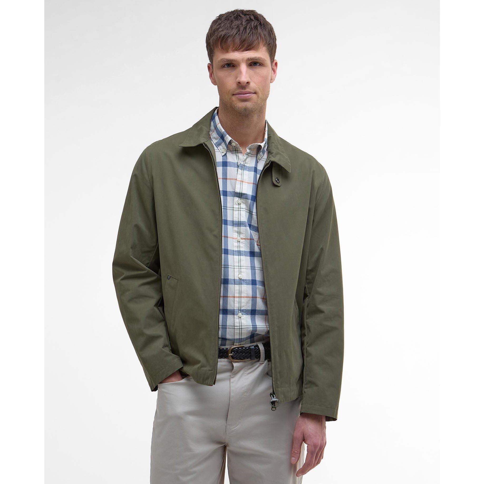 Light Moss - Barbour - Men's Fernport Lightweight Weather-Resistant Coach Jacket - 2