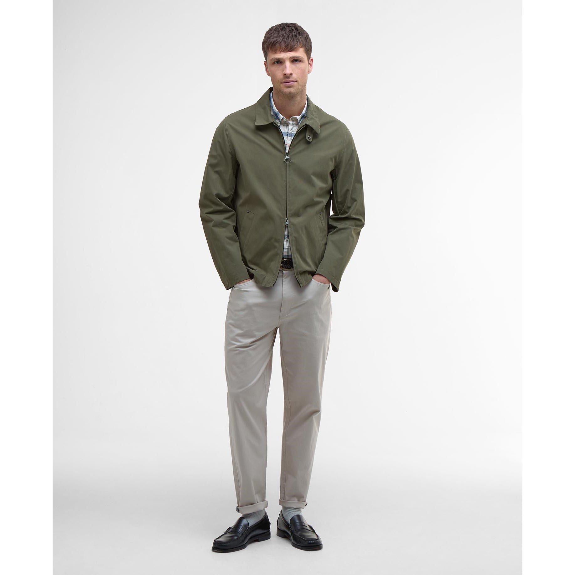 Light Moss - Barbour - Men's Fernport Lightweight Weather-Resistant Coach Jacket - 7
