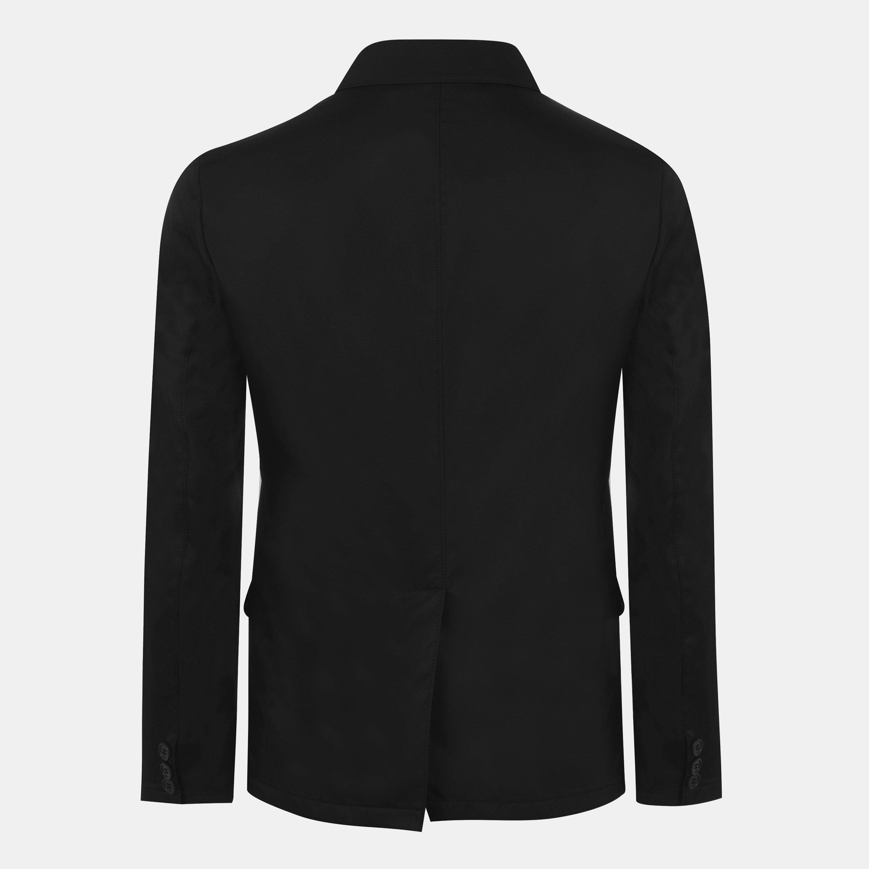 Black - Prada - Men's  Badge Long Sleeve Blazer - 2