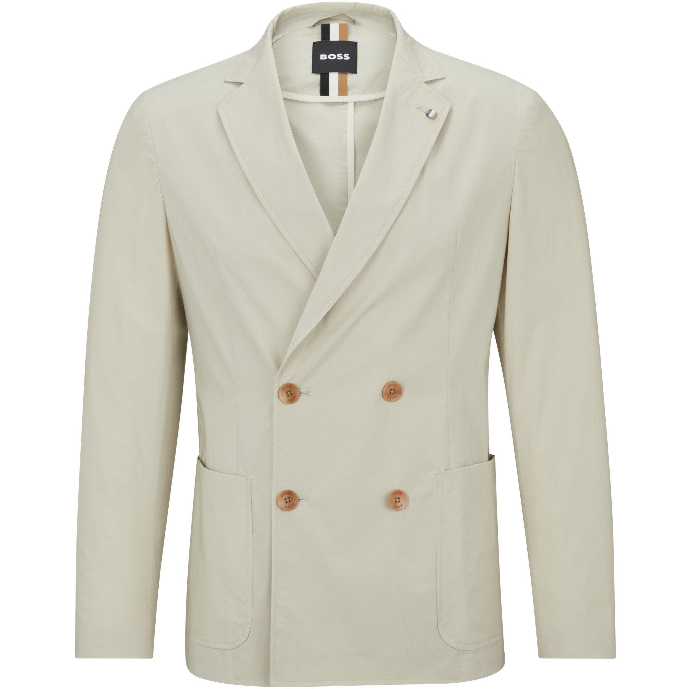 Light Beige - Boss - Men's C Hanry Double Breasted Blazer