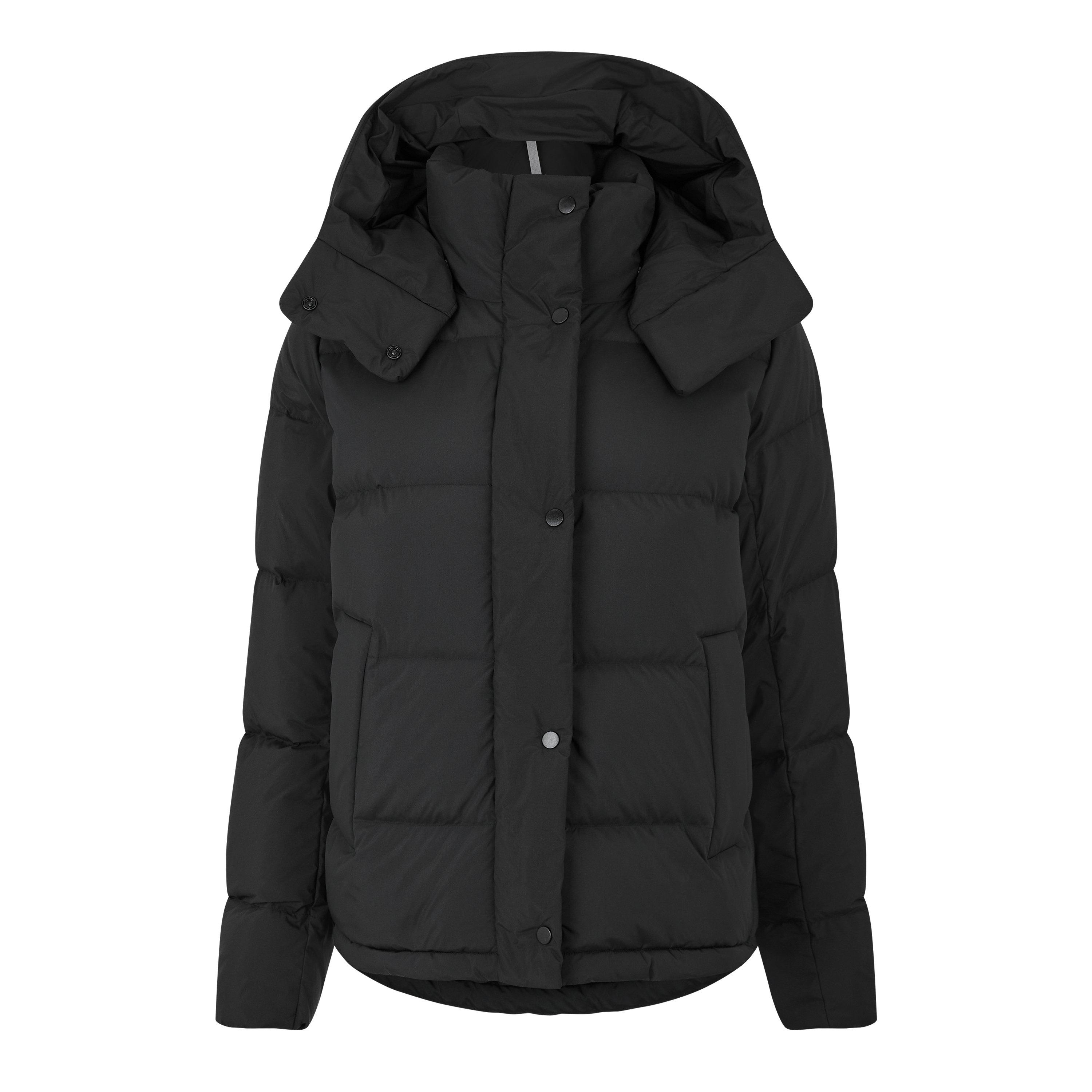 Black - Lululemon - Women's Wunder Water Resistant Windproof Goose Down Detachable Hood Puffer Jacket - 1