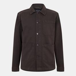 Brave Soul Mens Twill Shacket with Chest Pocket