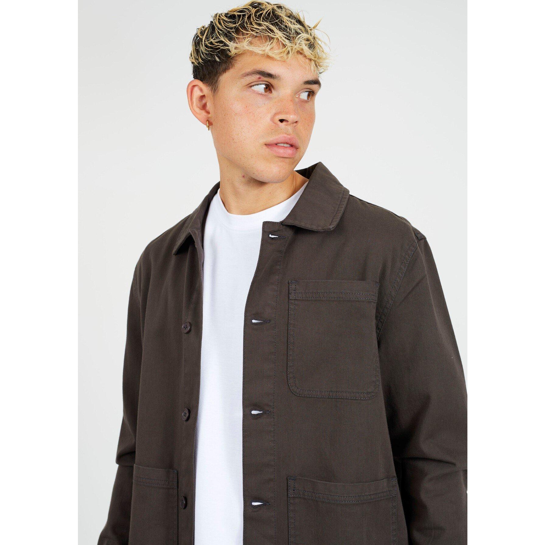 Houtskool - Brave Soul - Mens Twill Shacket with Chest Pocket - 4