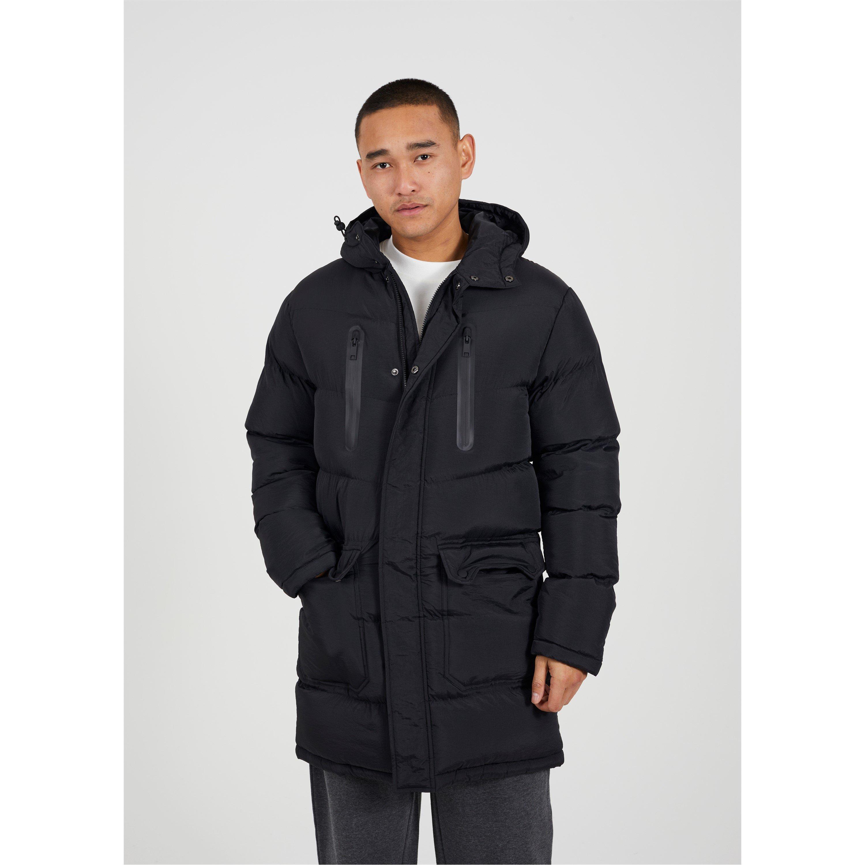 Black - Brave Soul - Long Sleeve Short Puffer Jacket - 5