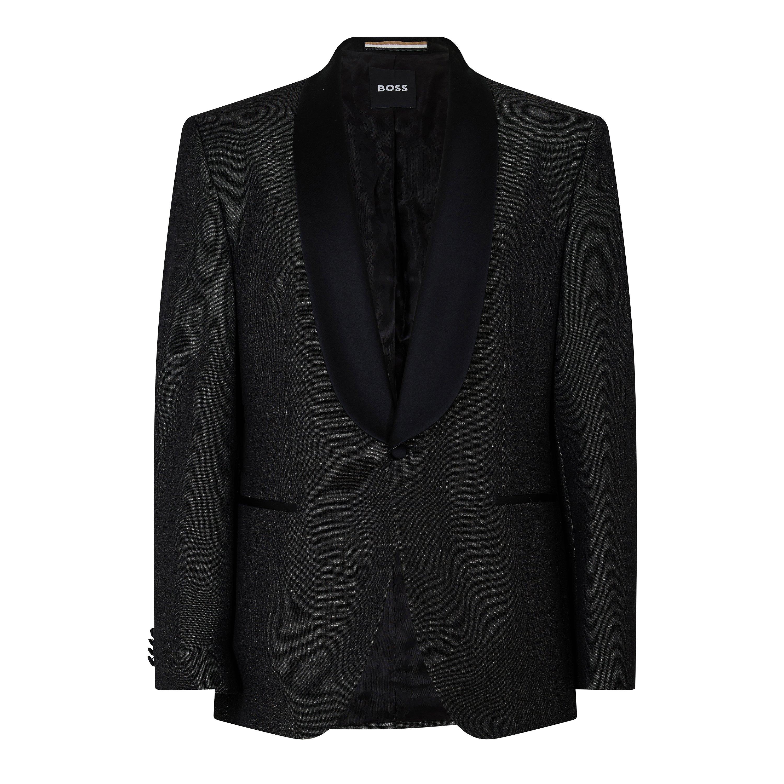 Dark Grey - Boss - Men's H Jeckson Tux Blazer - 1