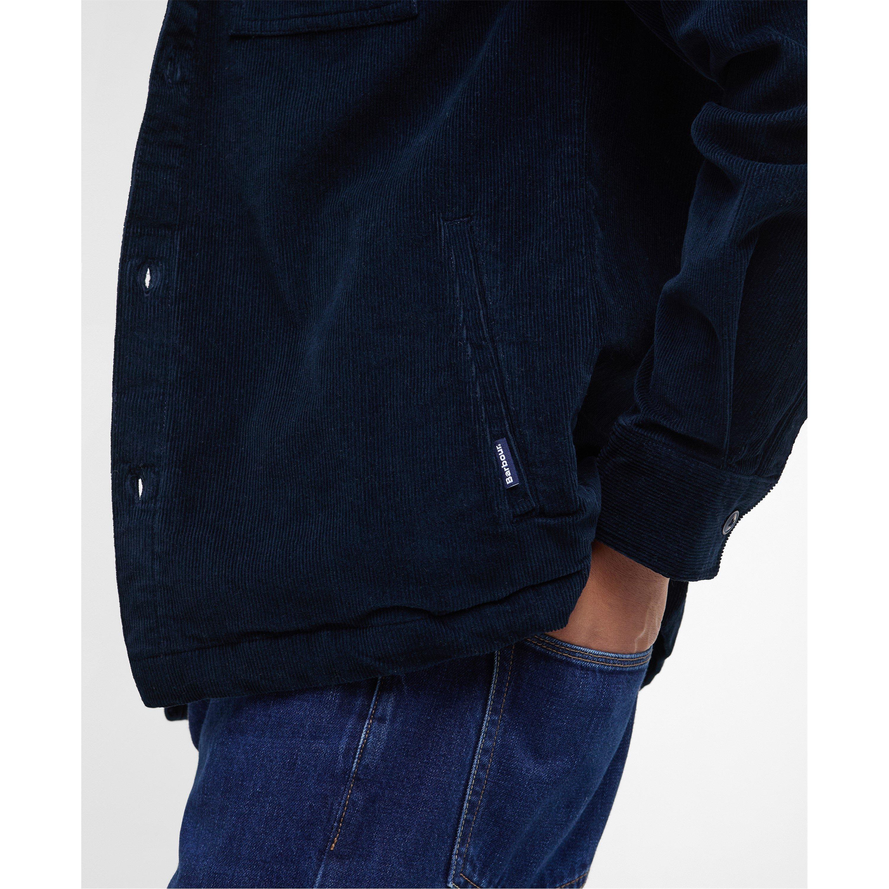 Navy NY91 - Barbour - Men's  Cord Cotton Long Sleeve Overshirt - 5