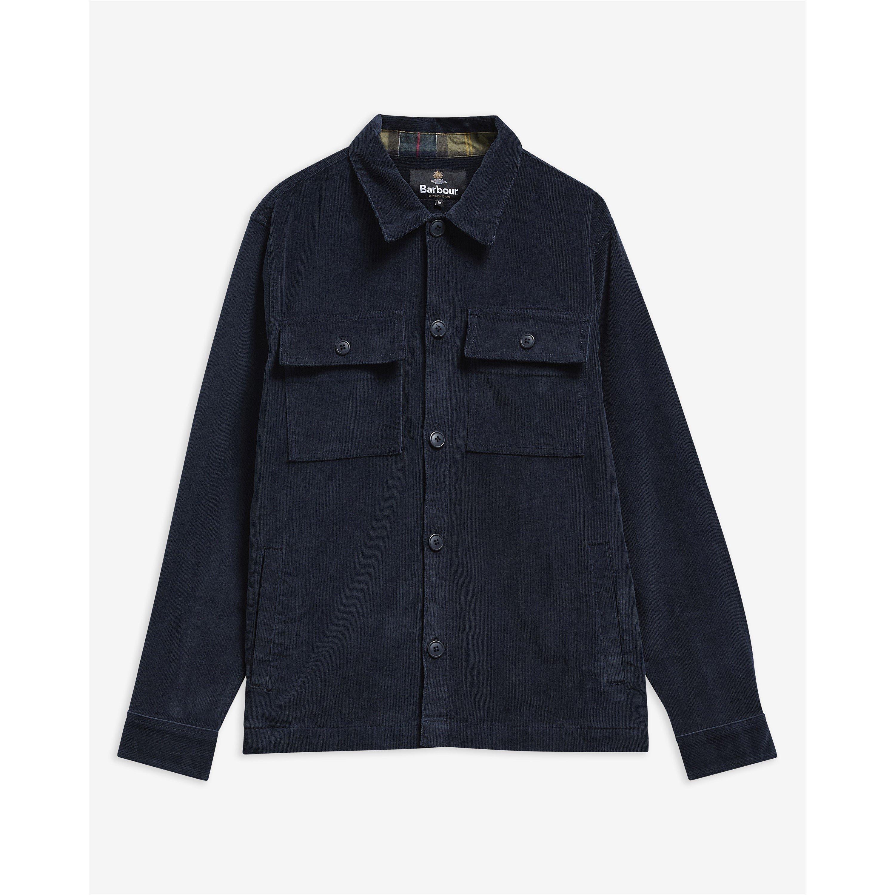 Navy NY91 - Barbour - Men's  Cord Cotton Long Sleeve Overshirt - 2
