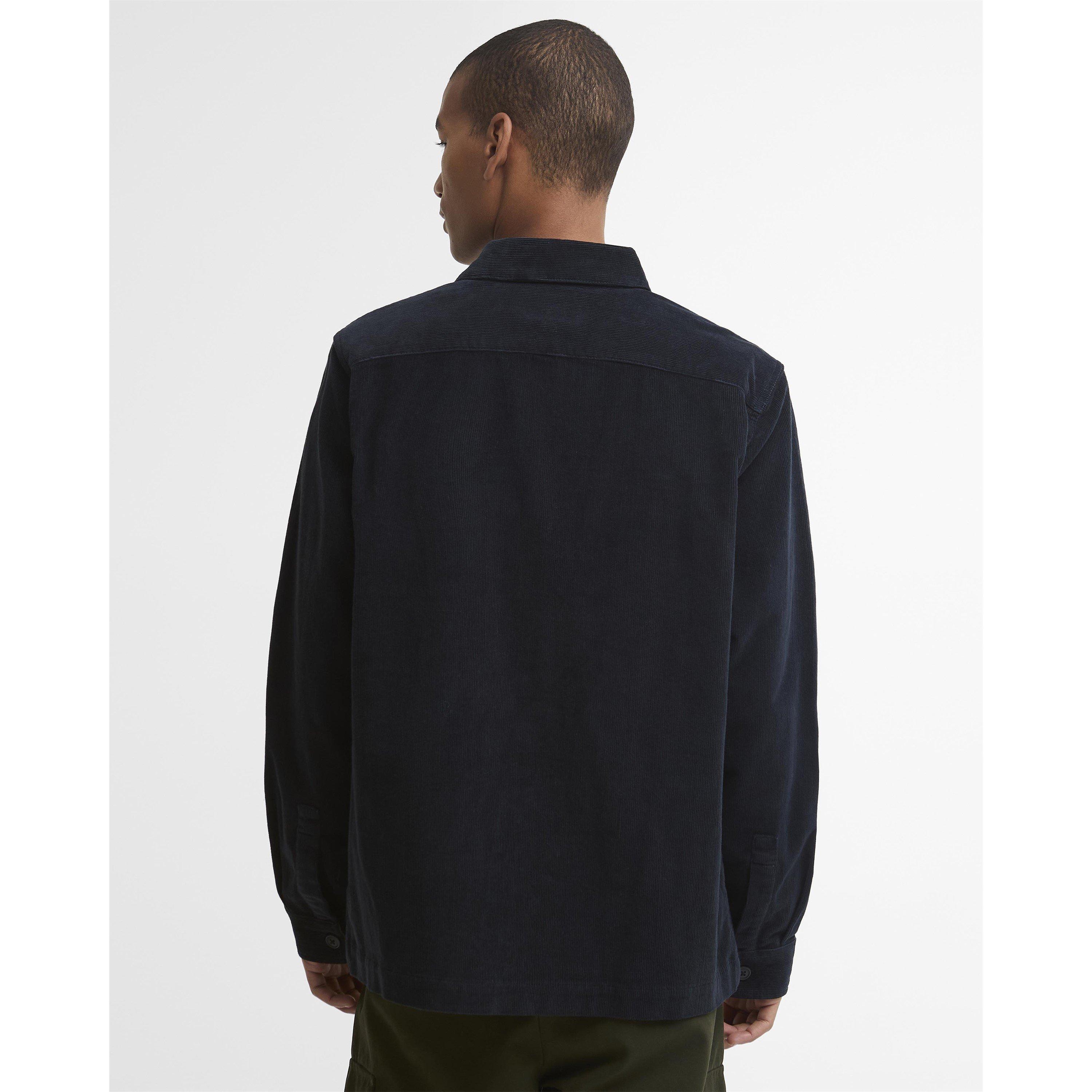 Navy NY91 - Barbour - Men's  Cord Cotton Long Sleeve Overshirt - 4