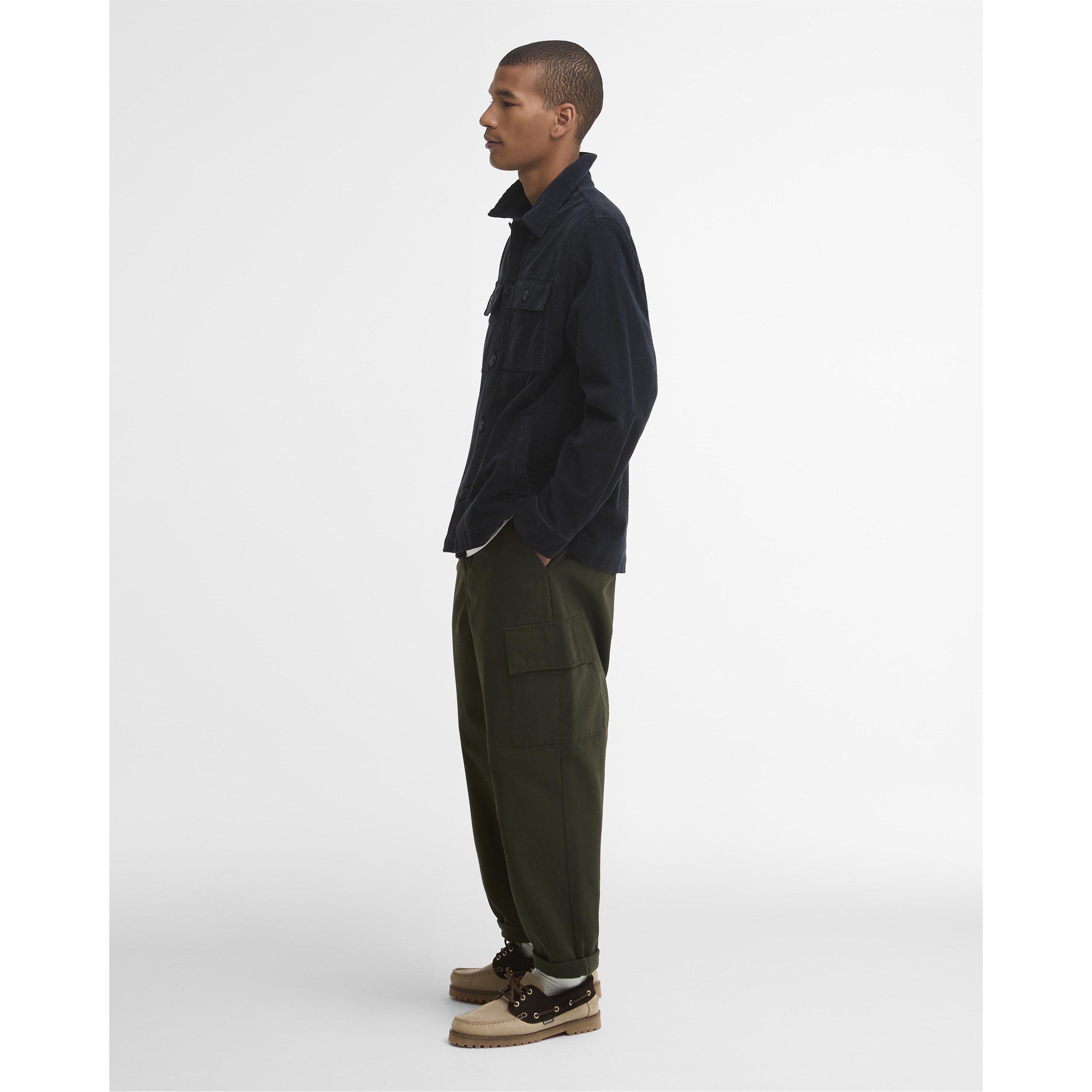 Navy NY91 - Barbour - Men's  Cord Cotton Long Sleeve Overshirt - 7