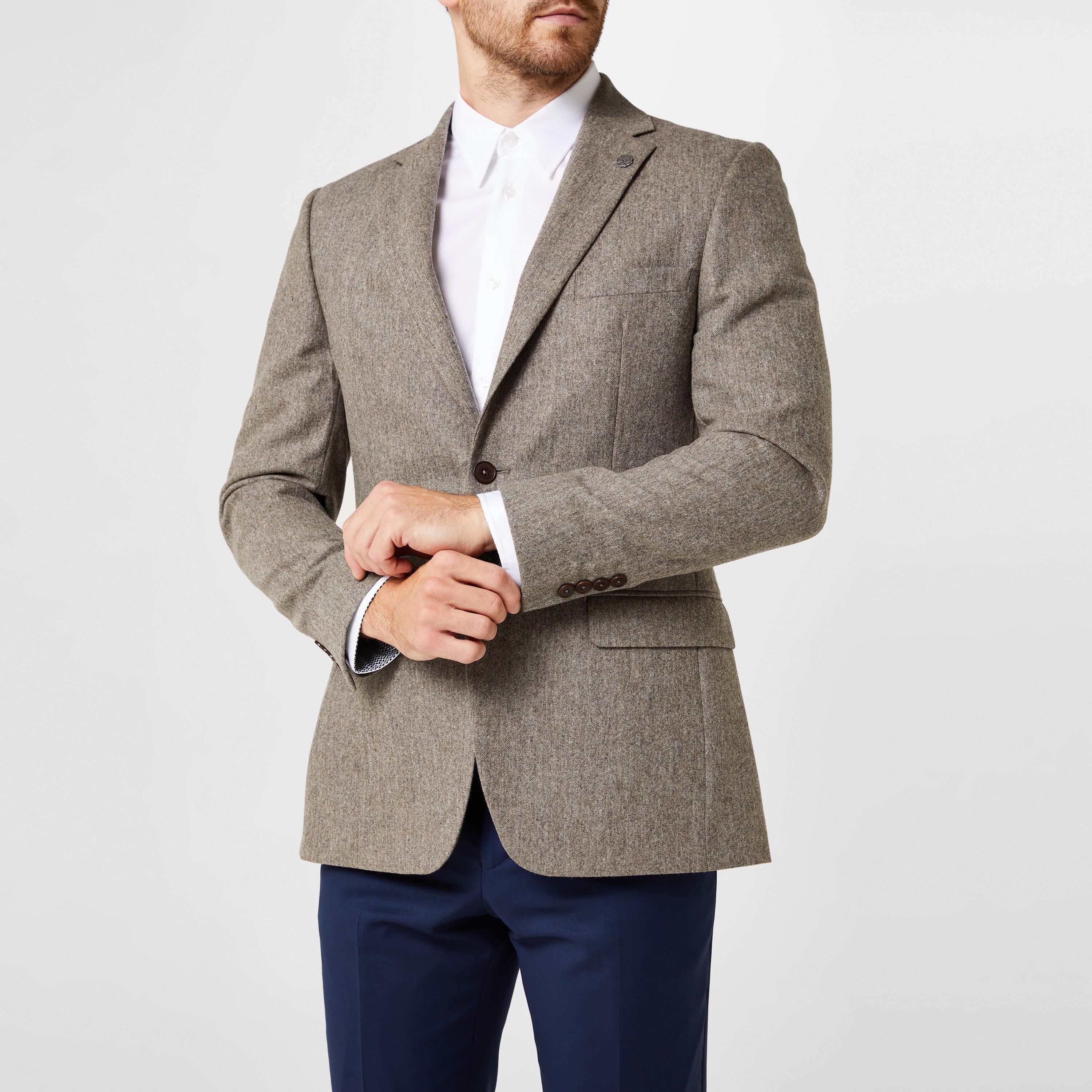 Oatmeal - Ted Baker - Men's Pamir Blazer - 2