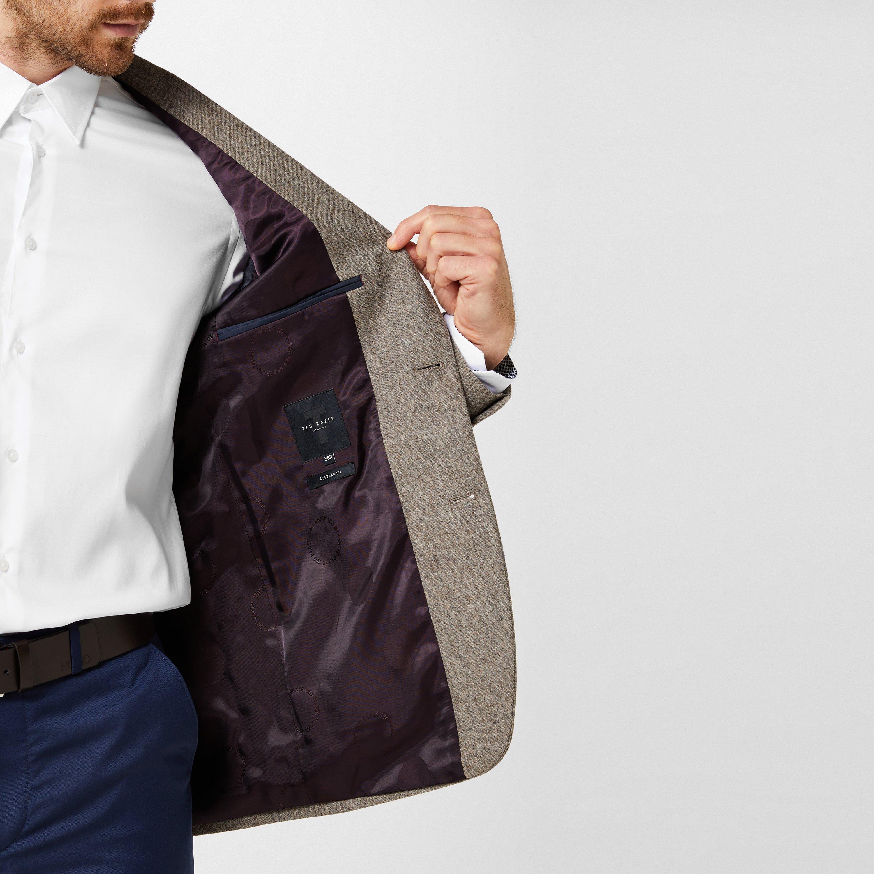 Oatmeal - Ted Baker - Men's Pamir Blazer - 4