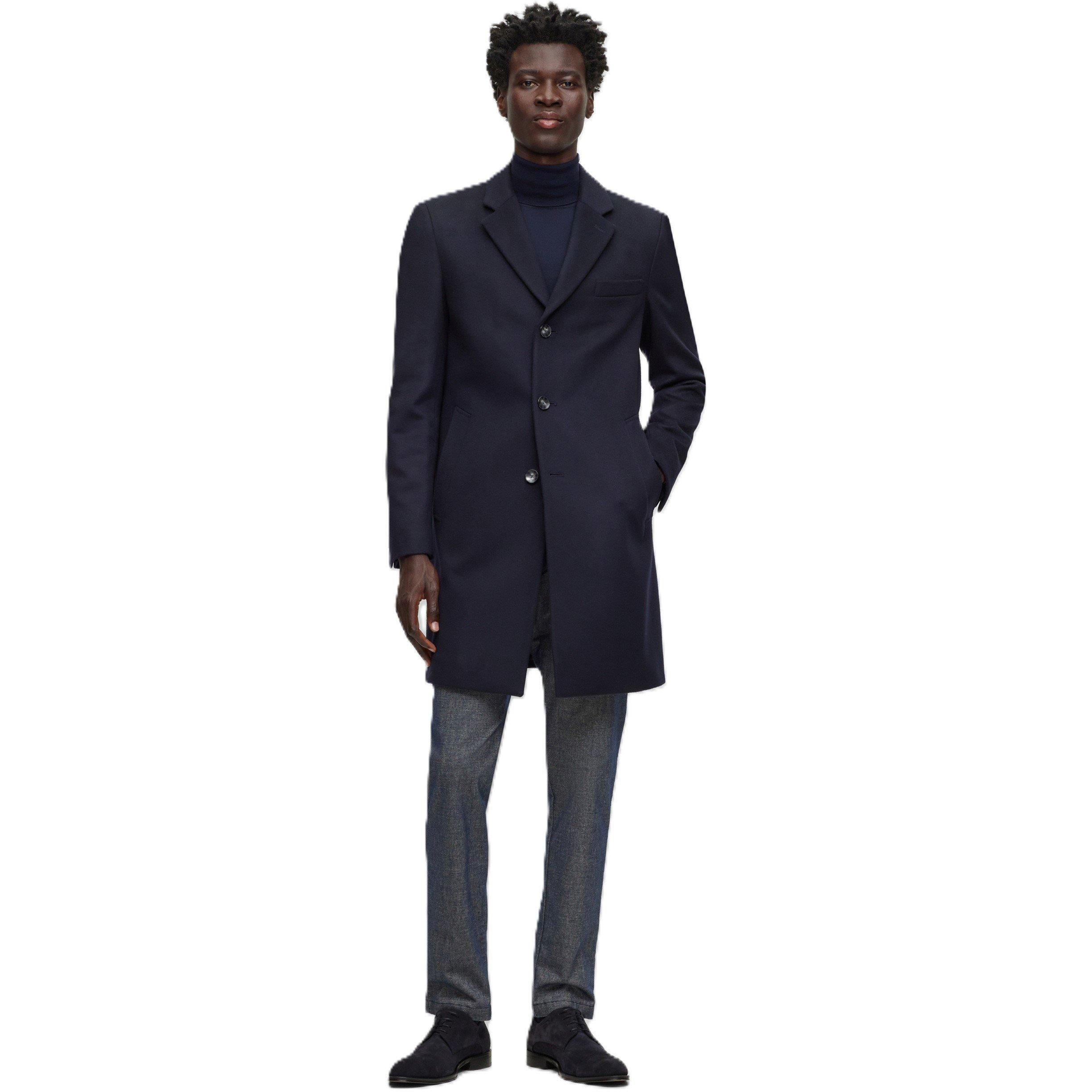 Blue - Boss - Men's Hyde Tailored Fit Long Formal Coat - 2