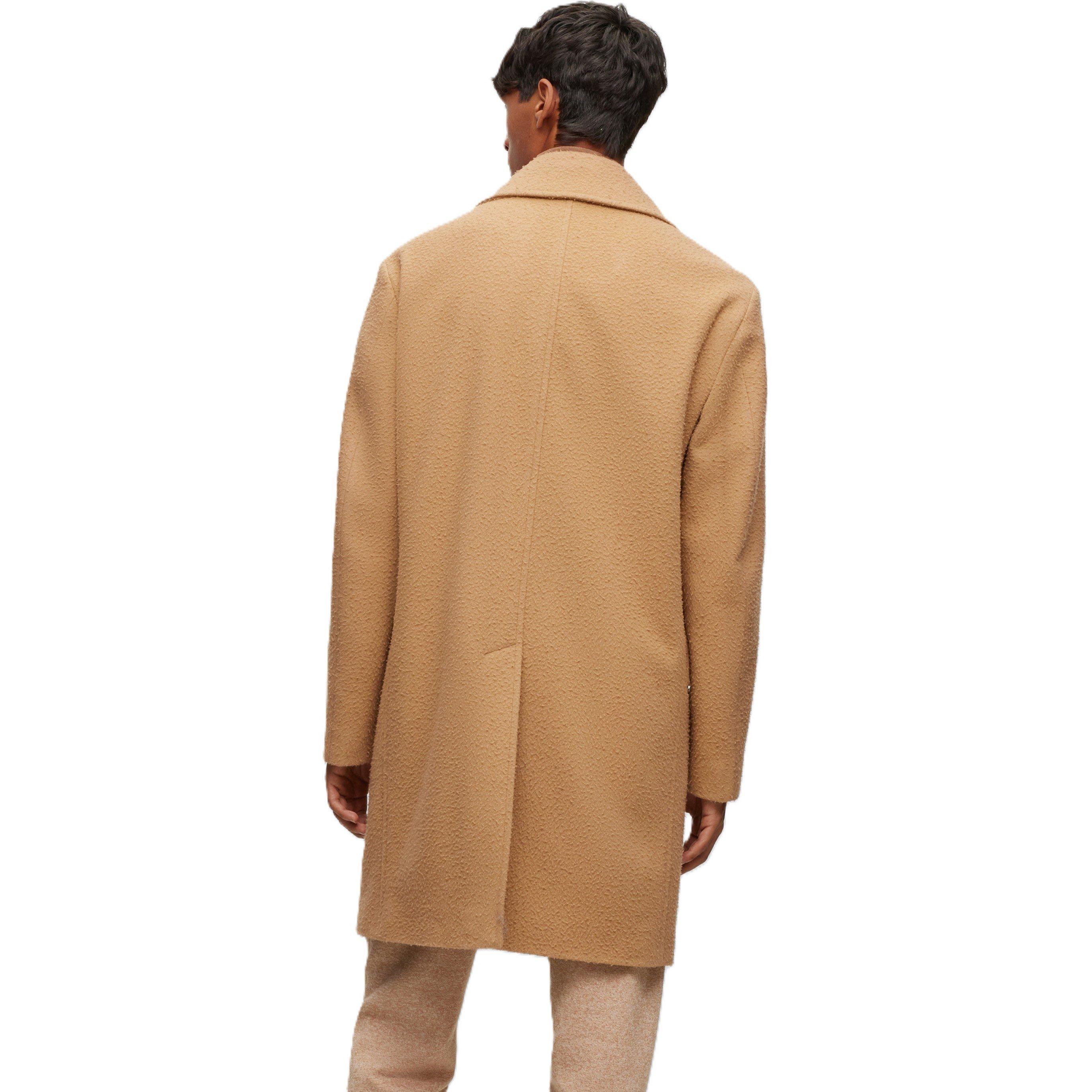 Beige - Boss - Men's H-Cam Double Breasted Coat - 2