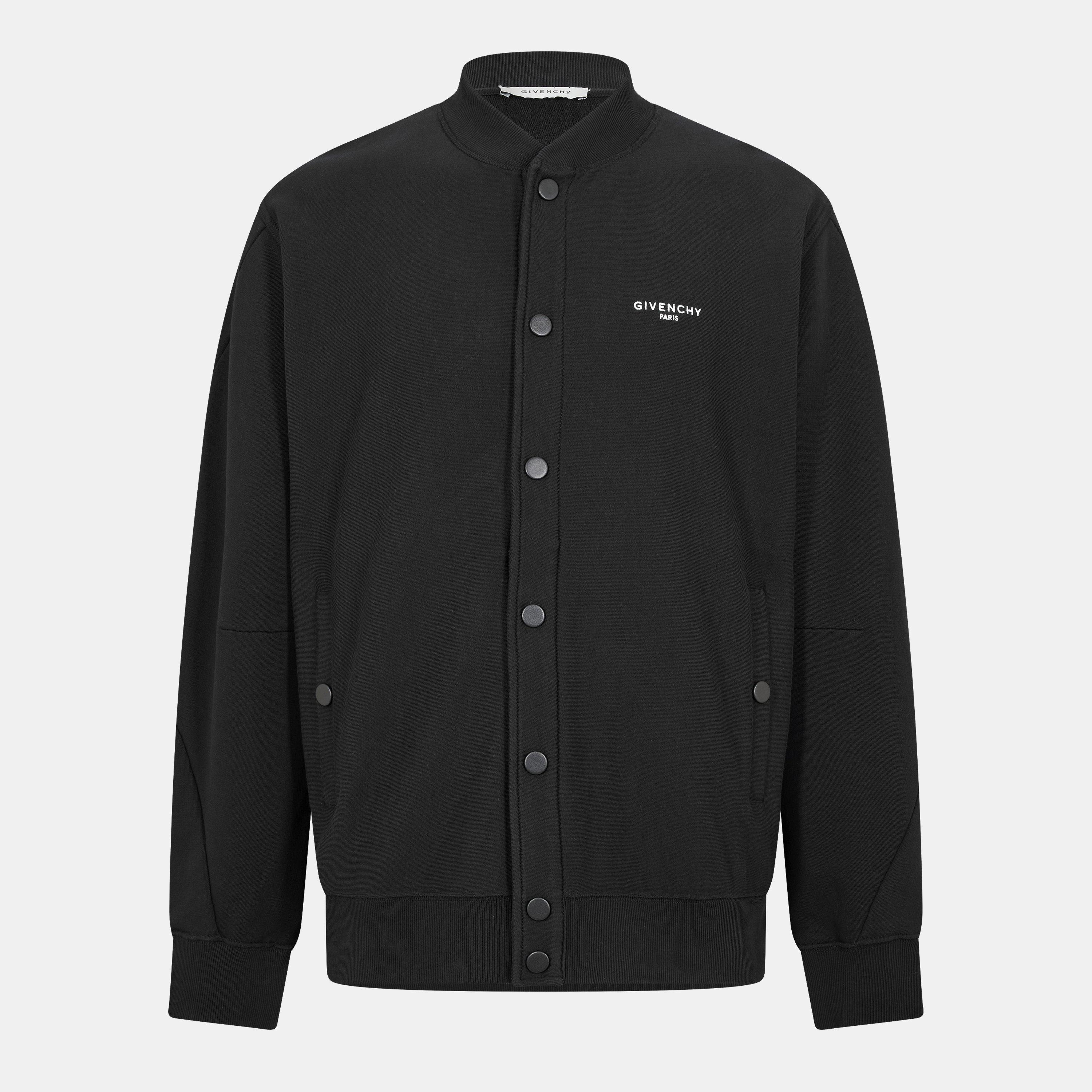 GIVENCHY Men's GIV Bomber Jacket - Black - Large