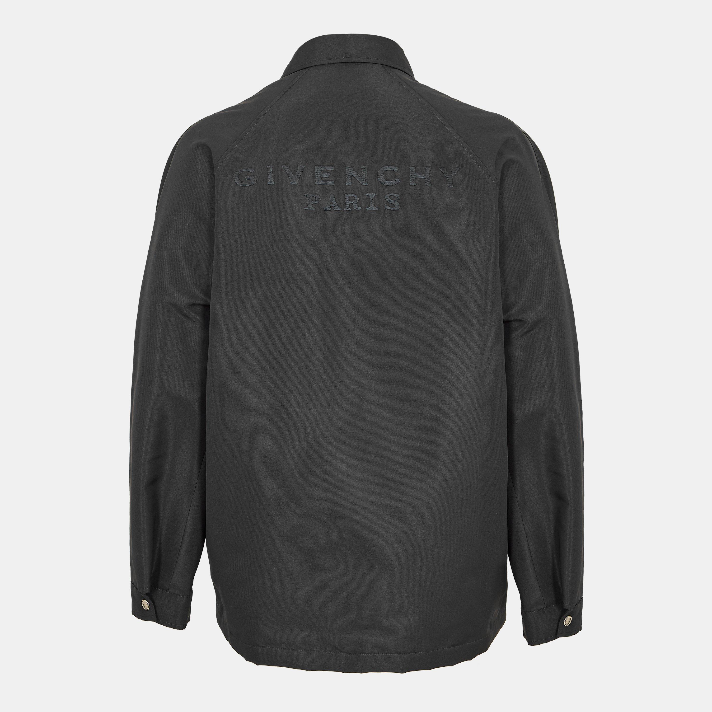 Black - GIVENCHY - Men's GIV Logo Coach Jacket - 2