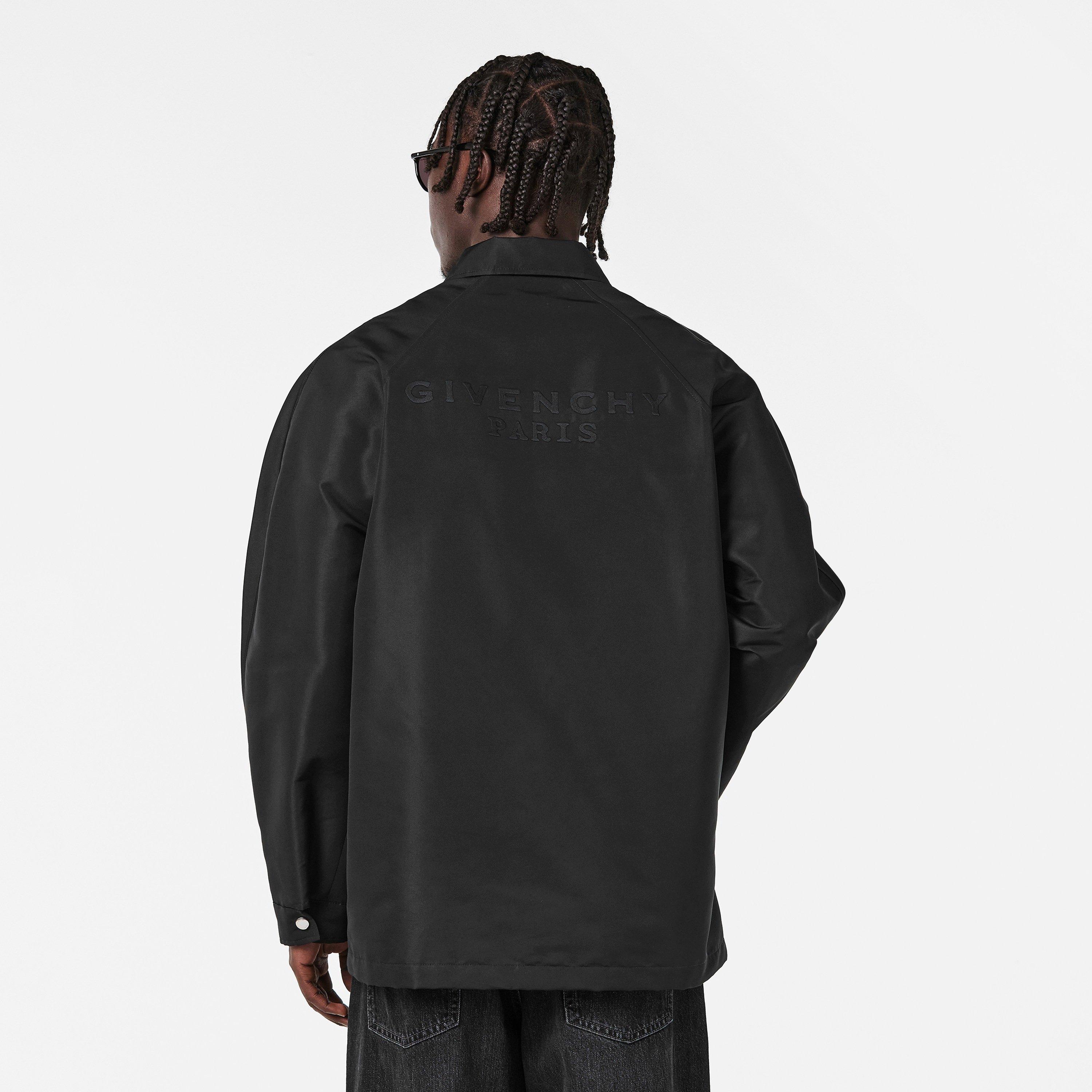 Black - GIVENCHY - Men's GIV Logo Coach Jacket - 4