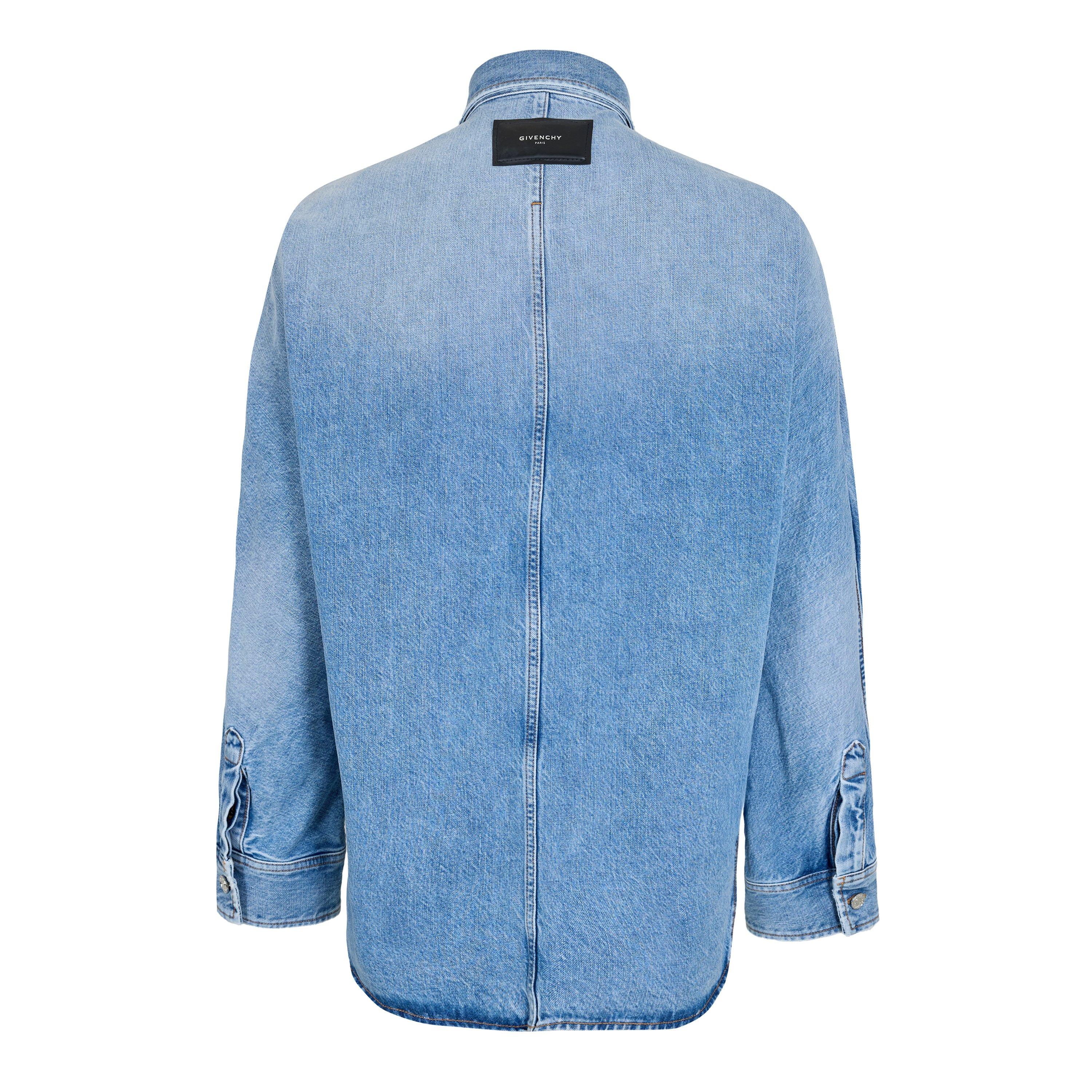 Light blue - GIVENCHY - Men's GIV Denim Overshirt - 2