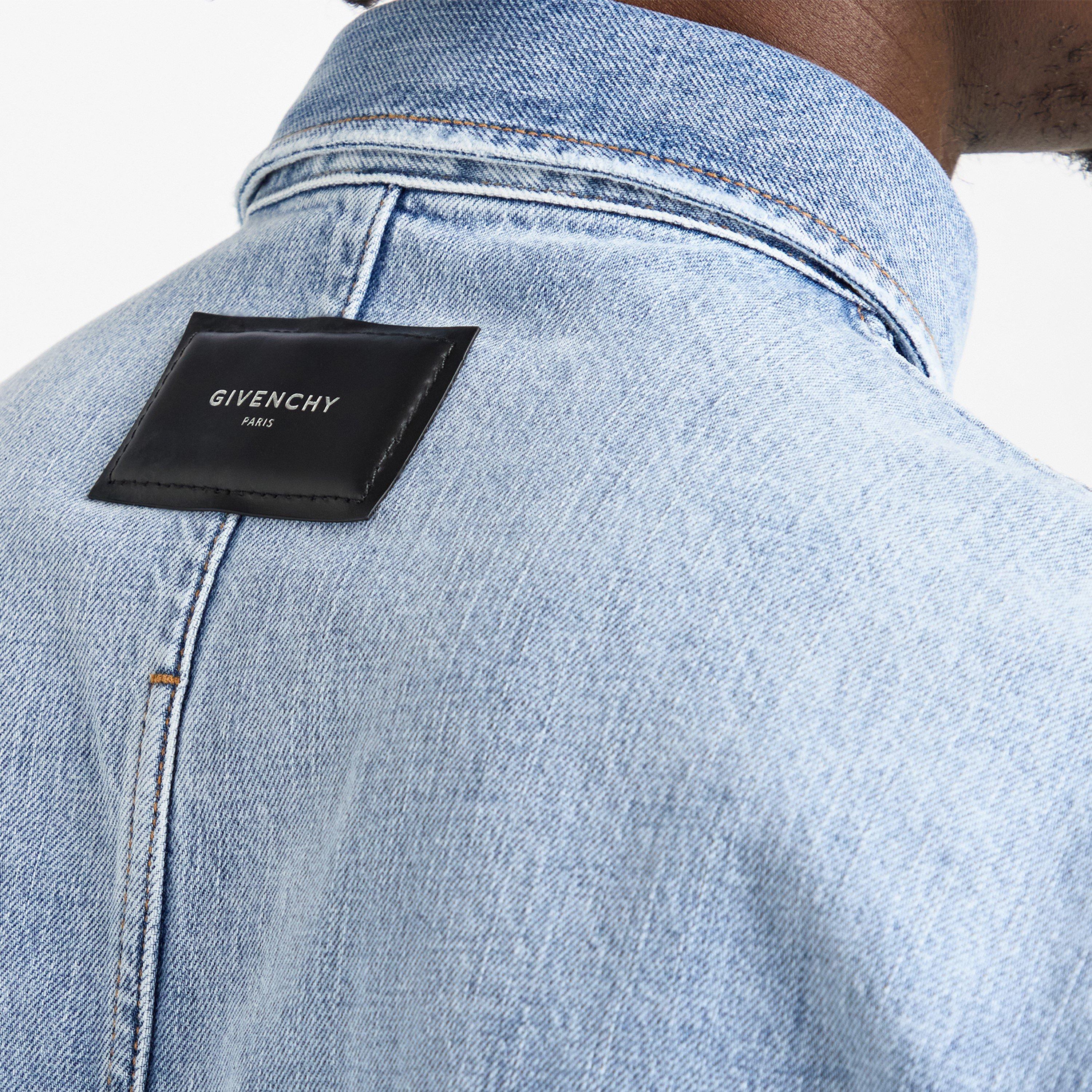 Light blue - GIVENCHY - Men's GIV Denim Overshirt - 5