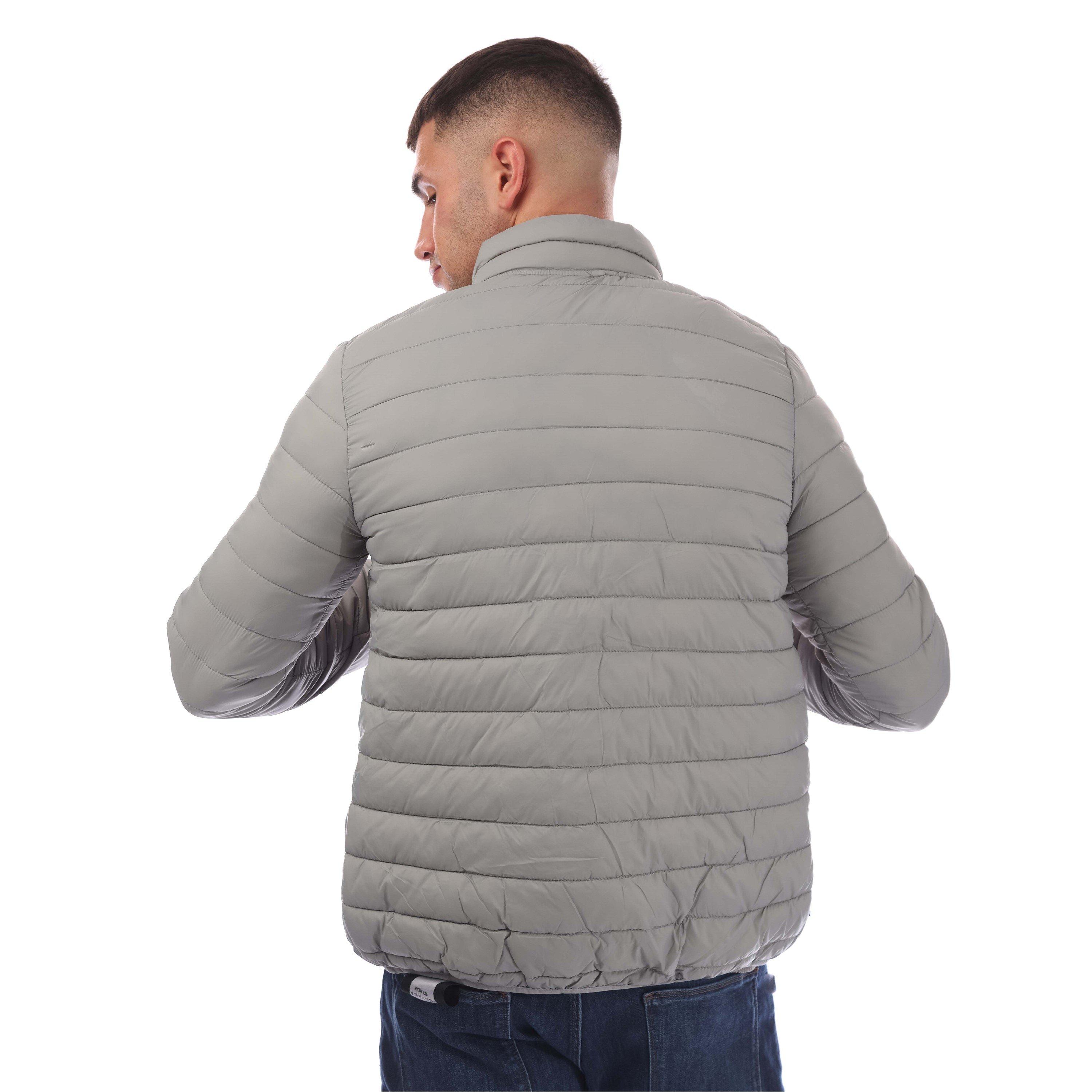 Grey - Aquascutum - Men's  Long Sleeve Medium Puffer Jacket - 3