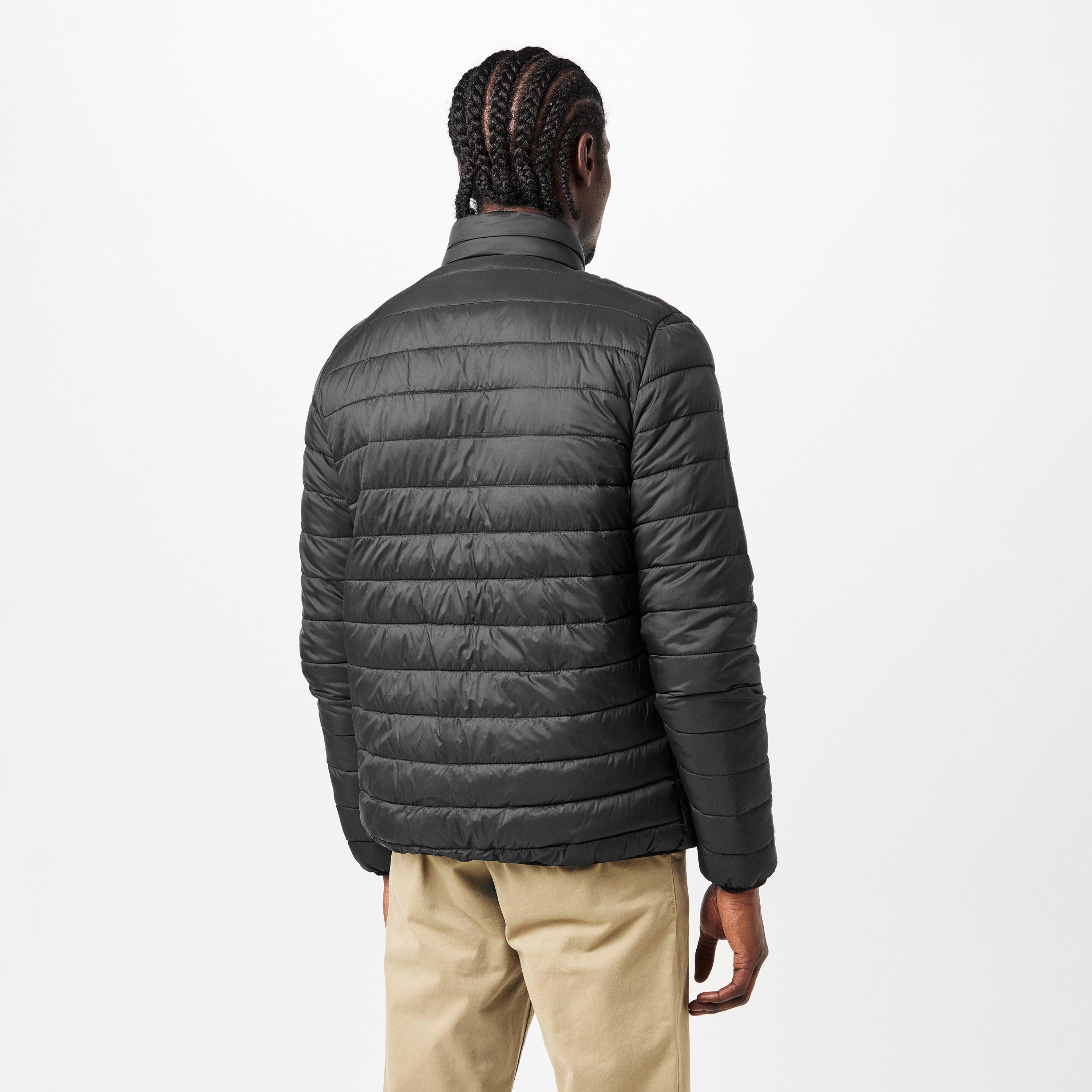 Black - Aquascutum - Men's  Long Sleeve Medium Puffer Jacket - 4