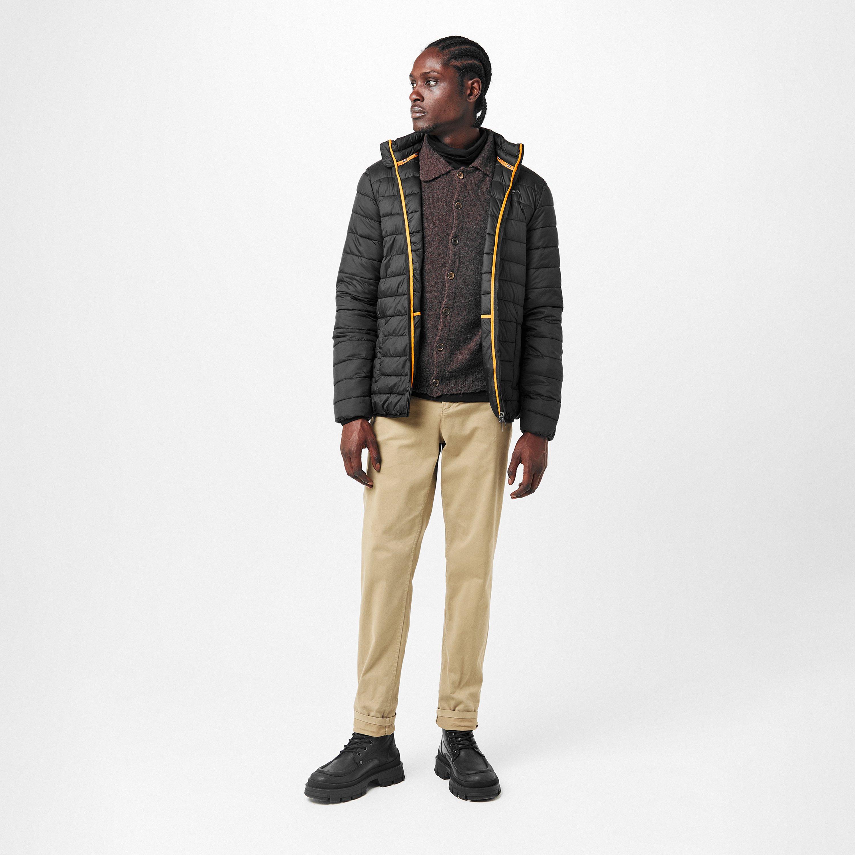 Black - Aquascutum - Men's  Long Sleeve Medium Puffer Jacket - 6