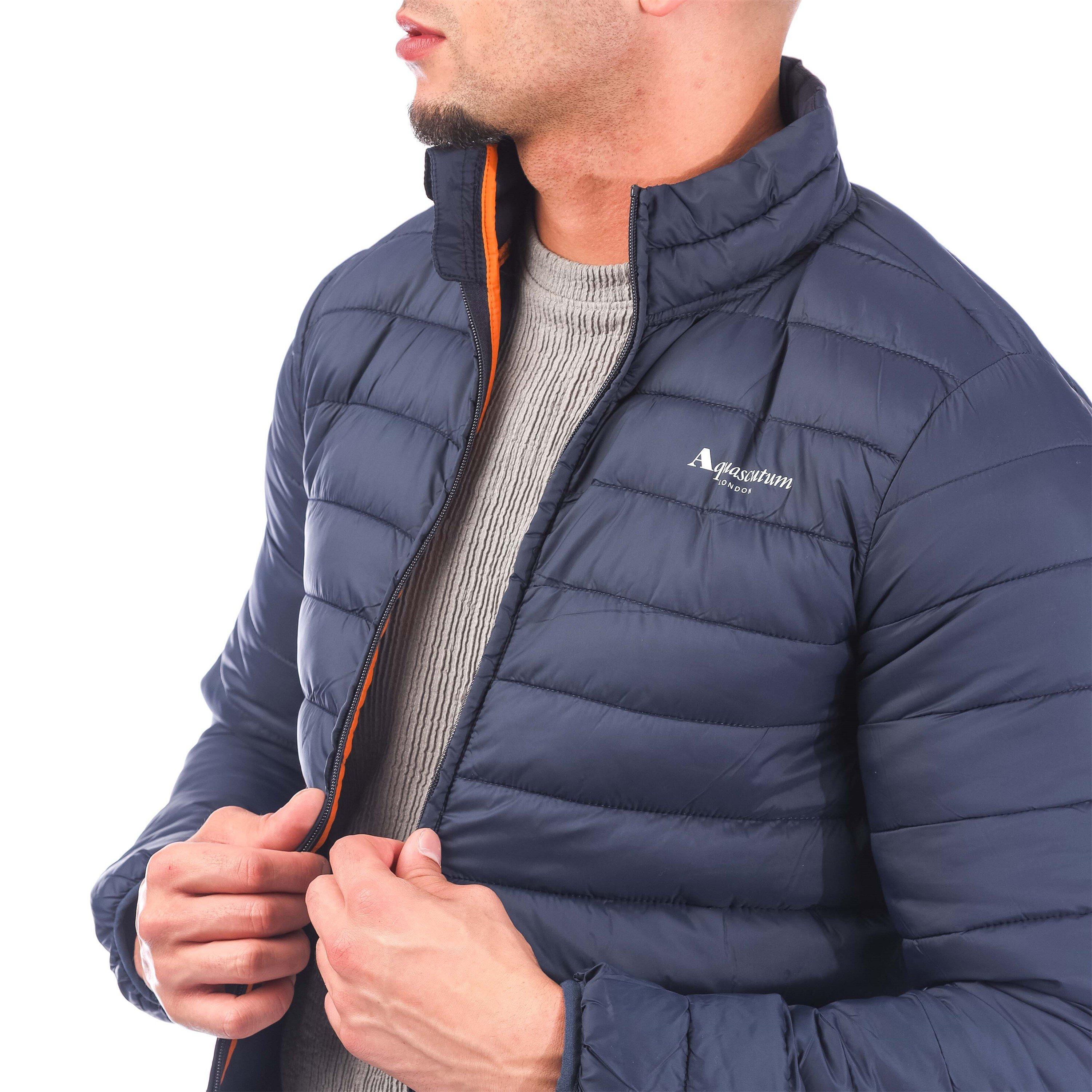 Navy - Aquascutum - Men's  Long Sleeve Medium Puffer Jacket - 2