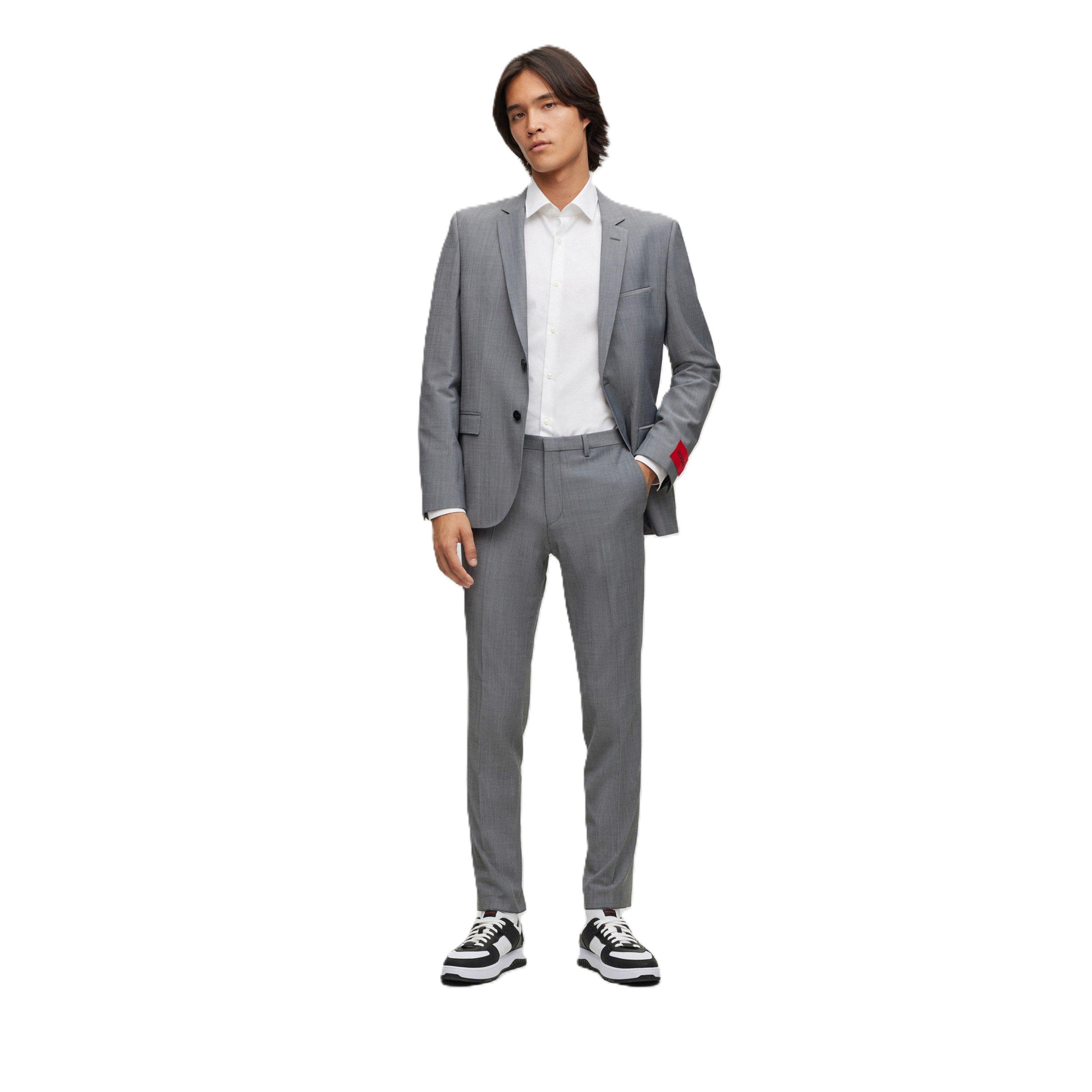 Hugo Men's Tailored Blazer - Open Grey - Size 34 (44)