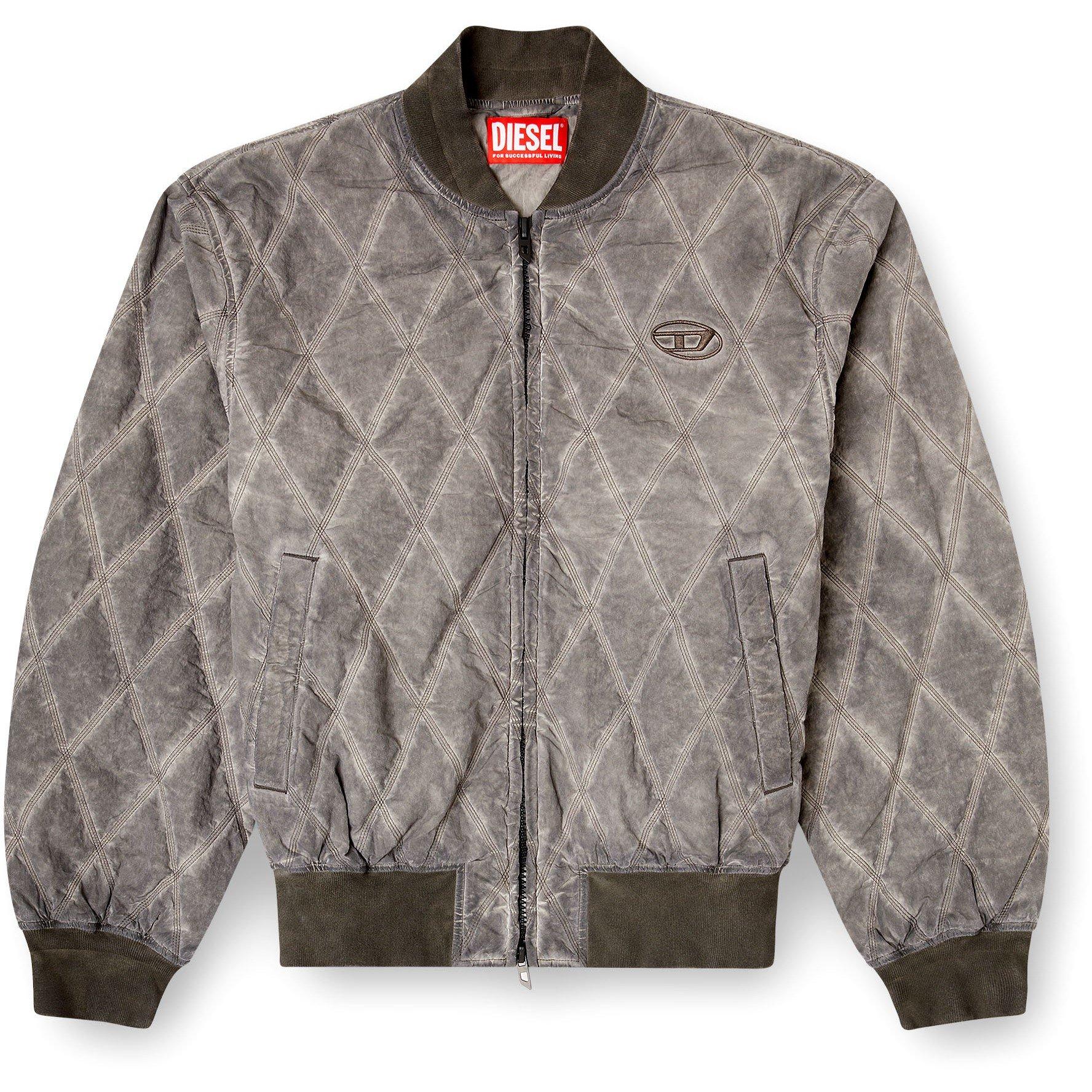 Grey - Diesel - Men's Quilted Jacket - 1